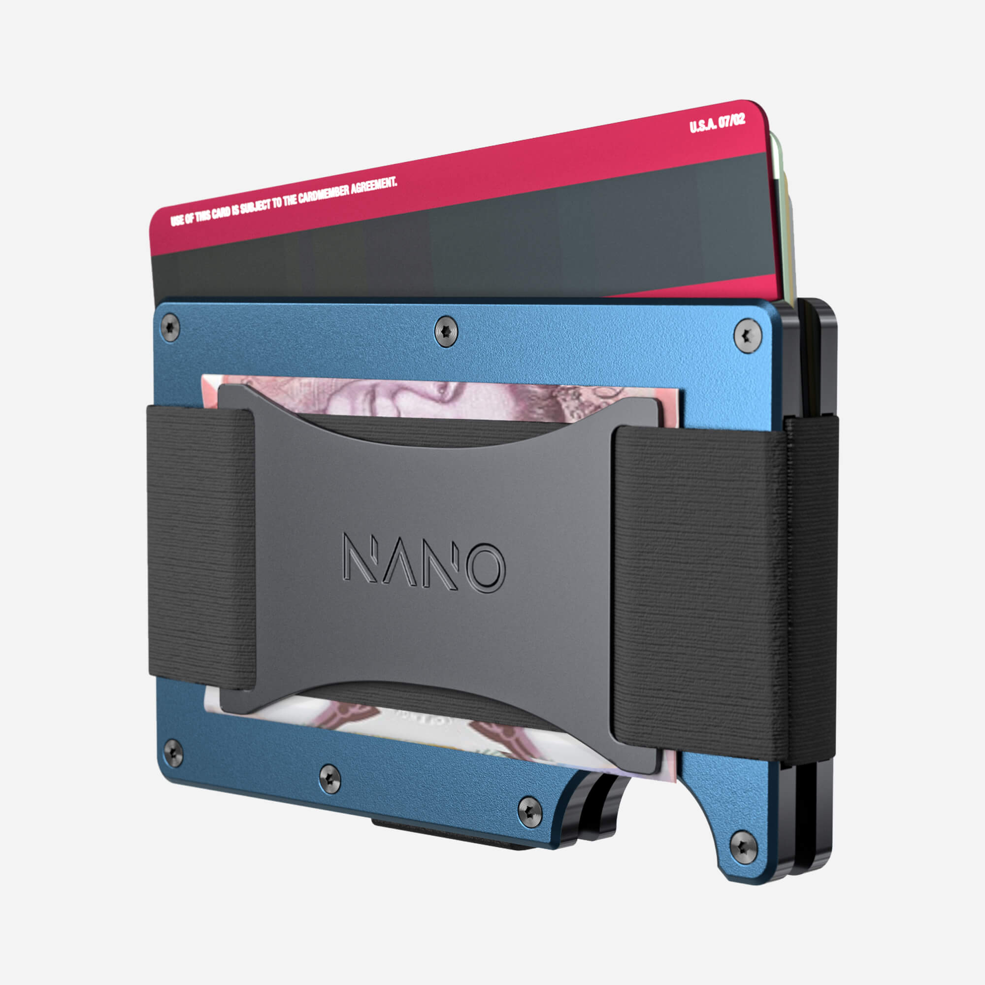 Personalised Cash Strap Wallet (Riviera Navy) Everyday Bundle