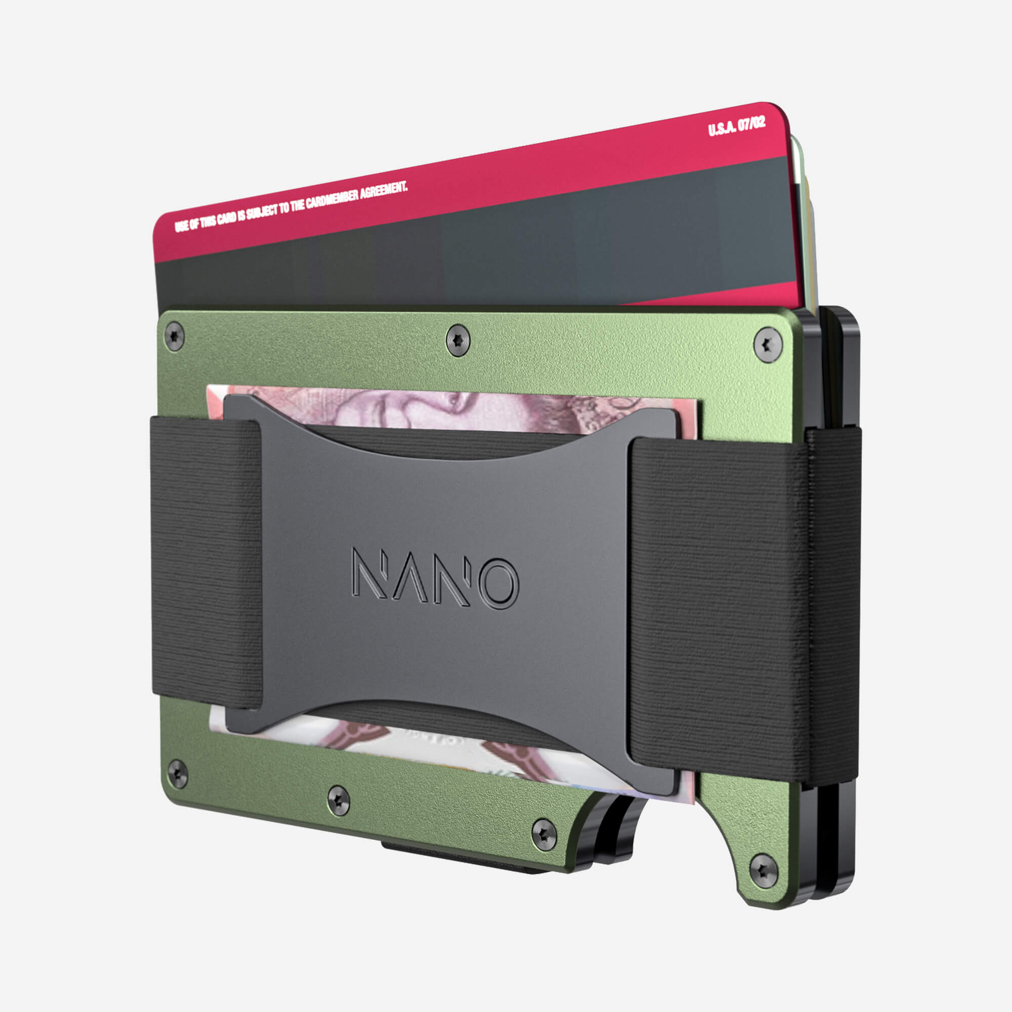 Personalised Cash Strap Wallet (Heritage Green) Everyday Bundle