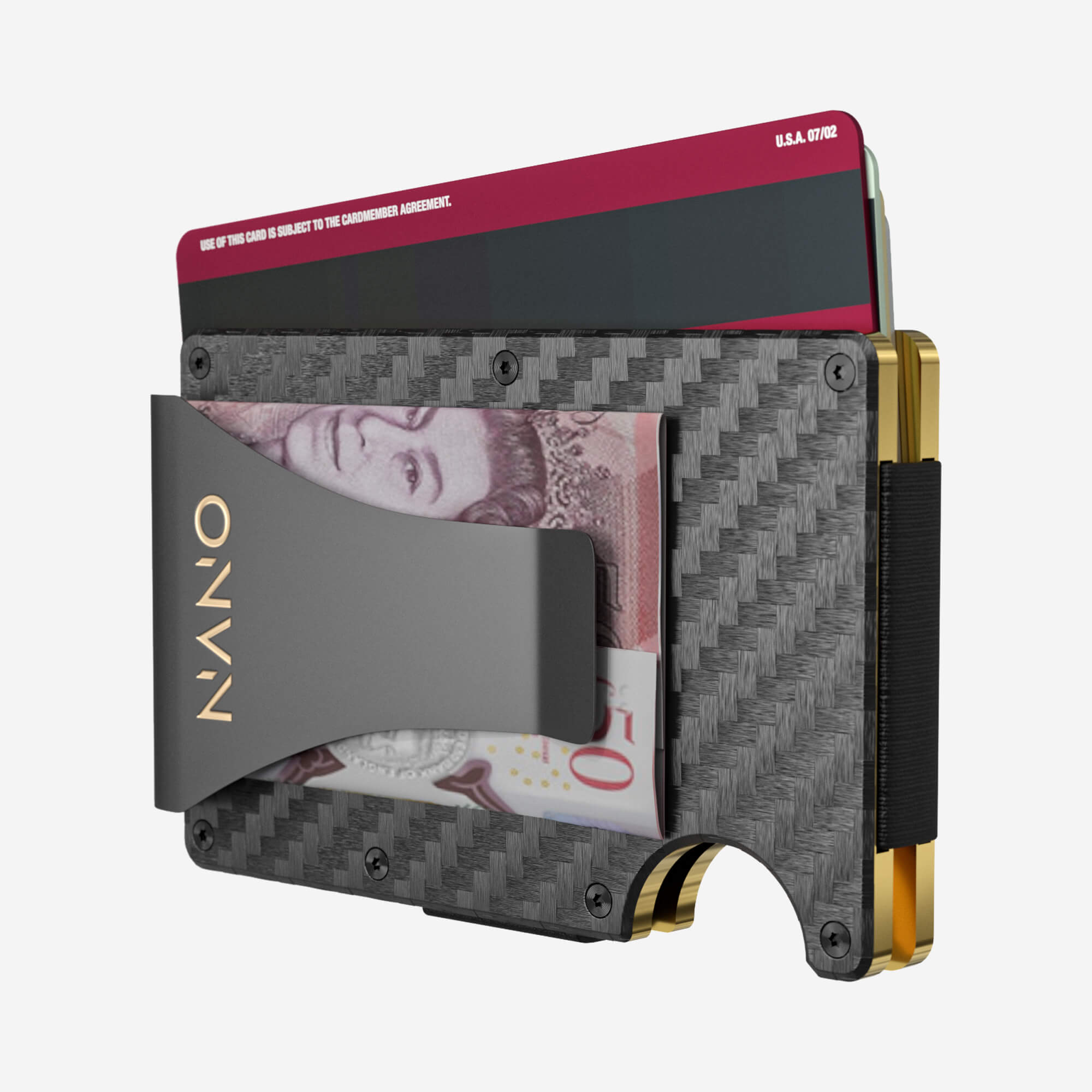 007 Money Clip Wallet (Stealth Black/Spectre Gold)