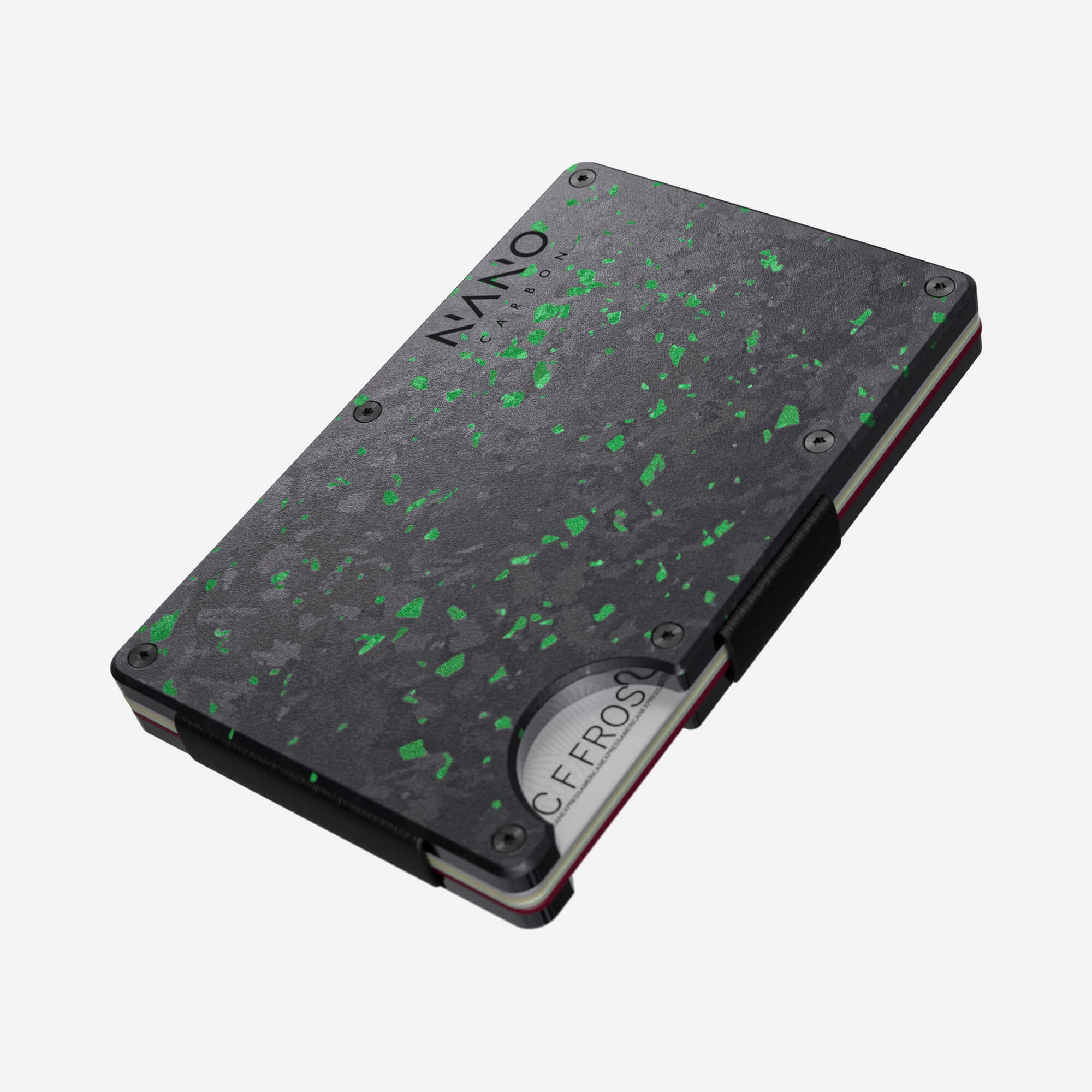 Personalised Money Clip Wallet (Nero/Verde) Everyday Bundle