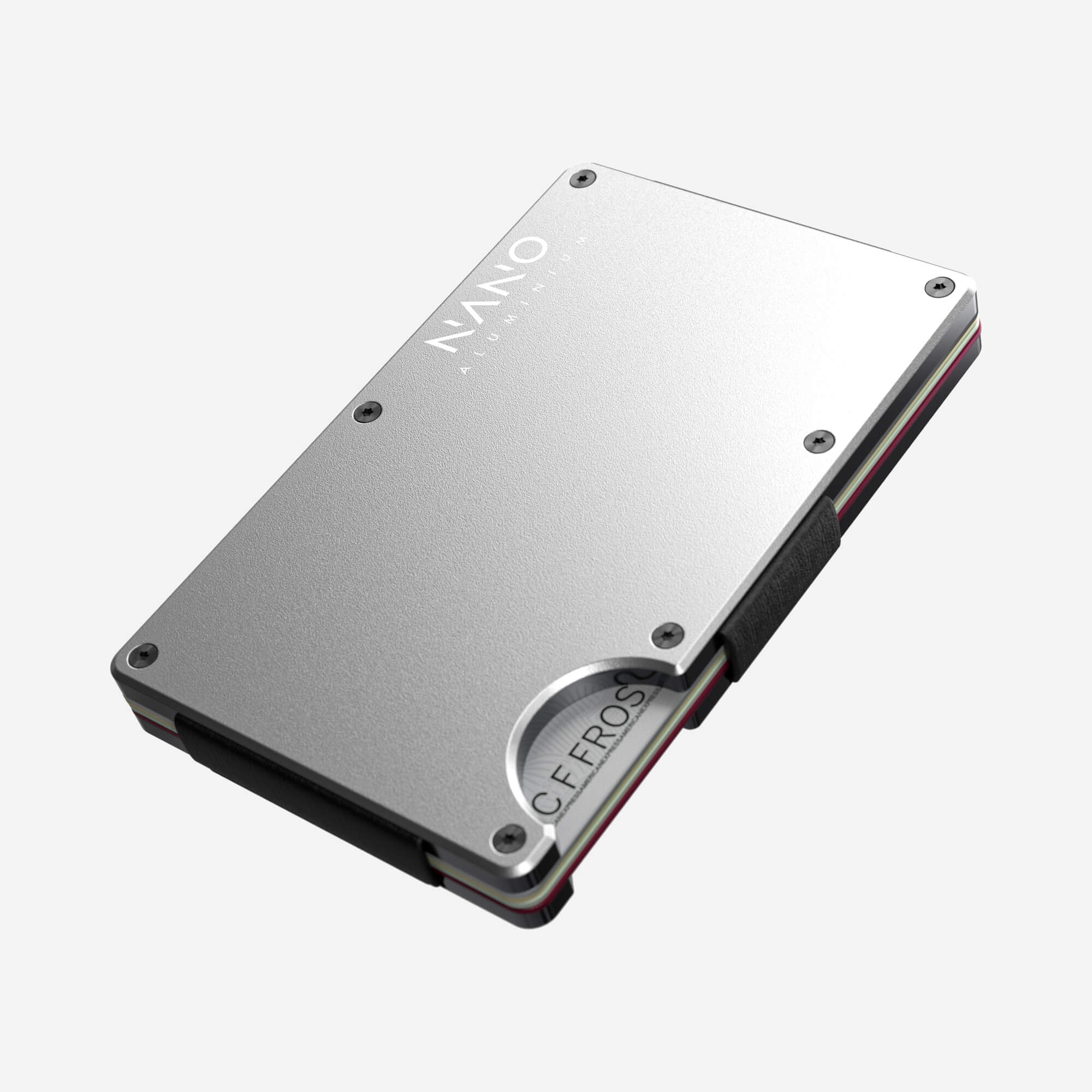 AirTag Cash Strap Wallet (Ghost Silver) Everyday Bundle