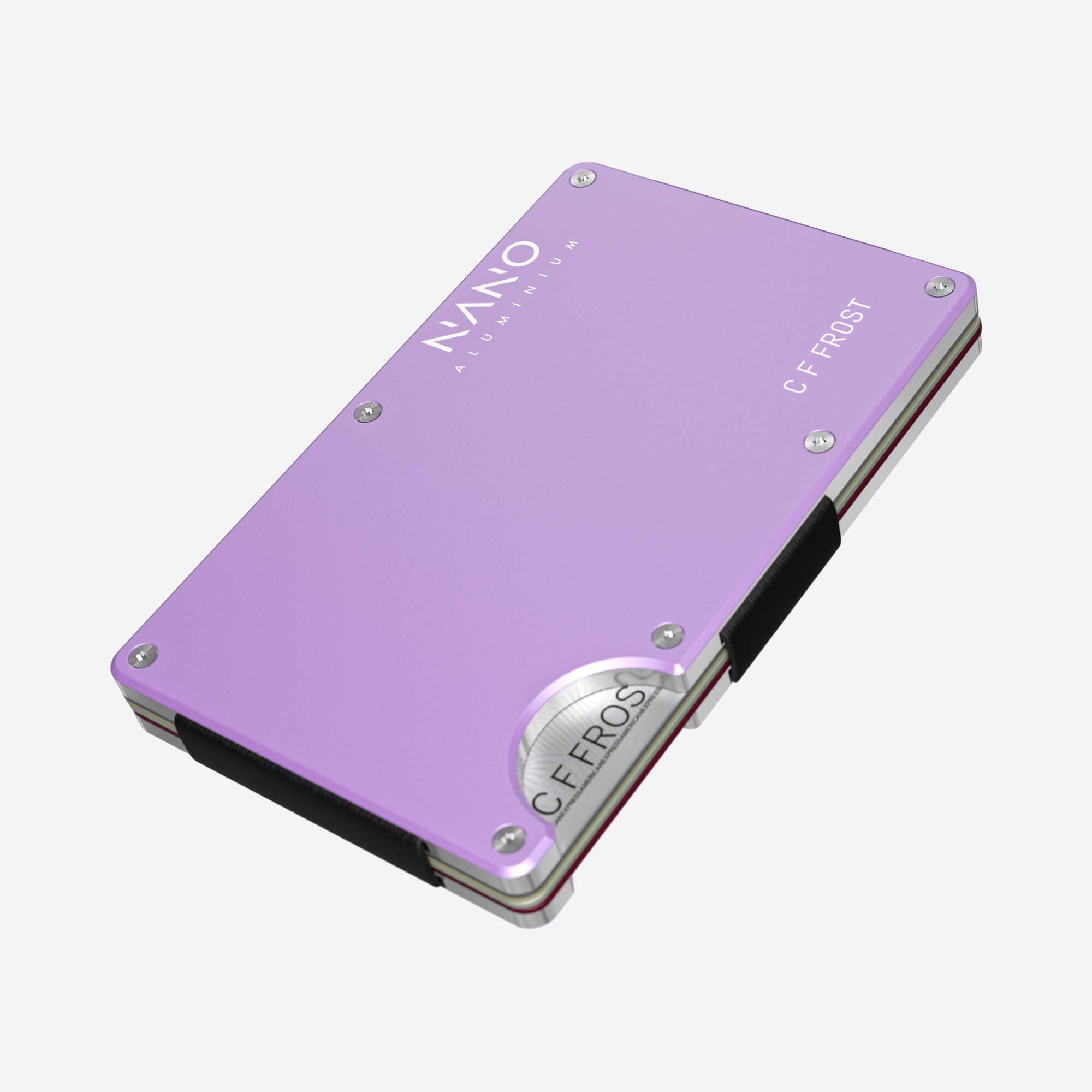 Personalised AirTag Cash Strap Wallet (Twilight Lilac) Essential Bundle
