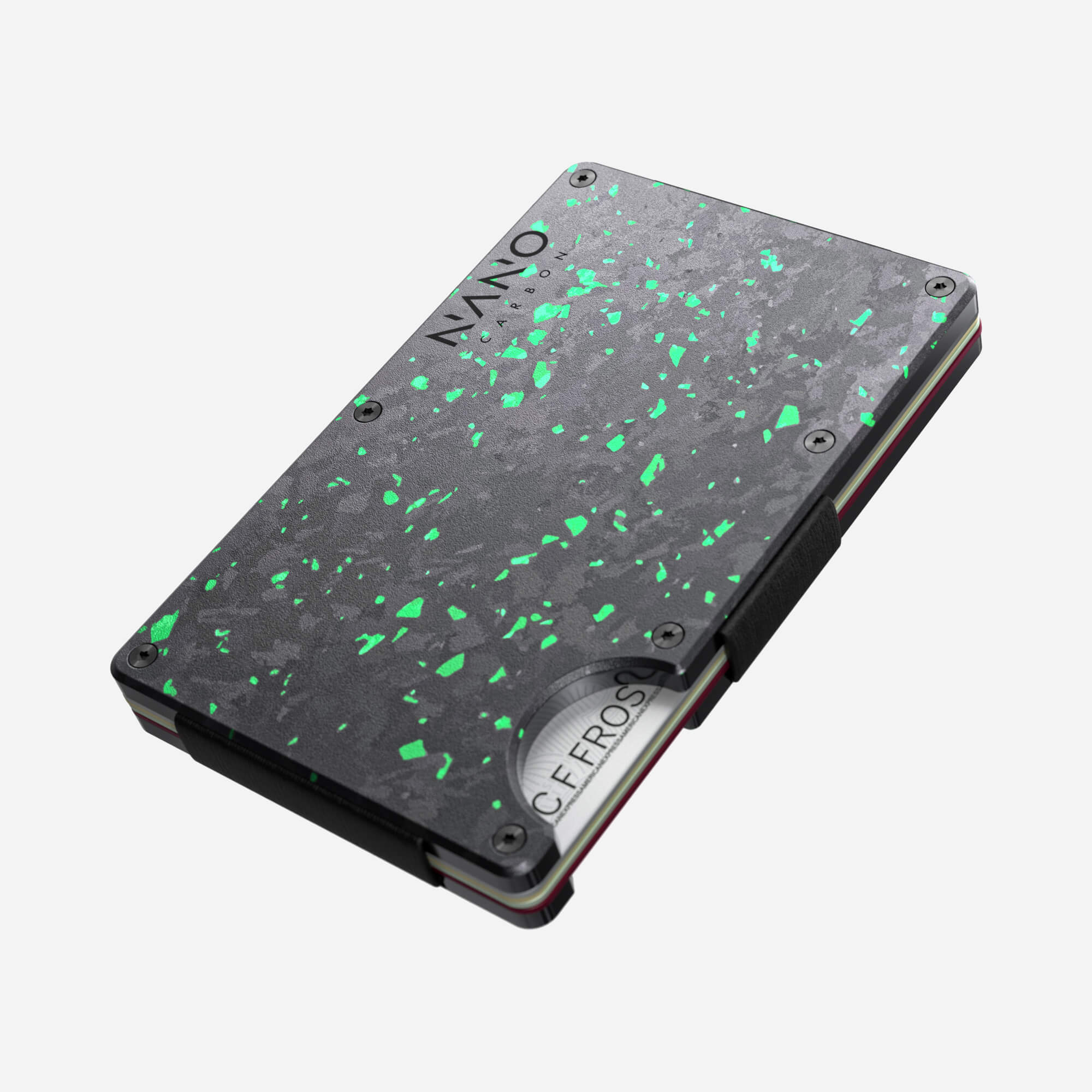 AirTag Cash Strap Wallet (Nero/Verde) Everyday Bundle