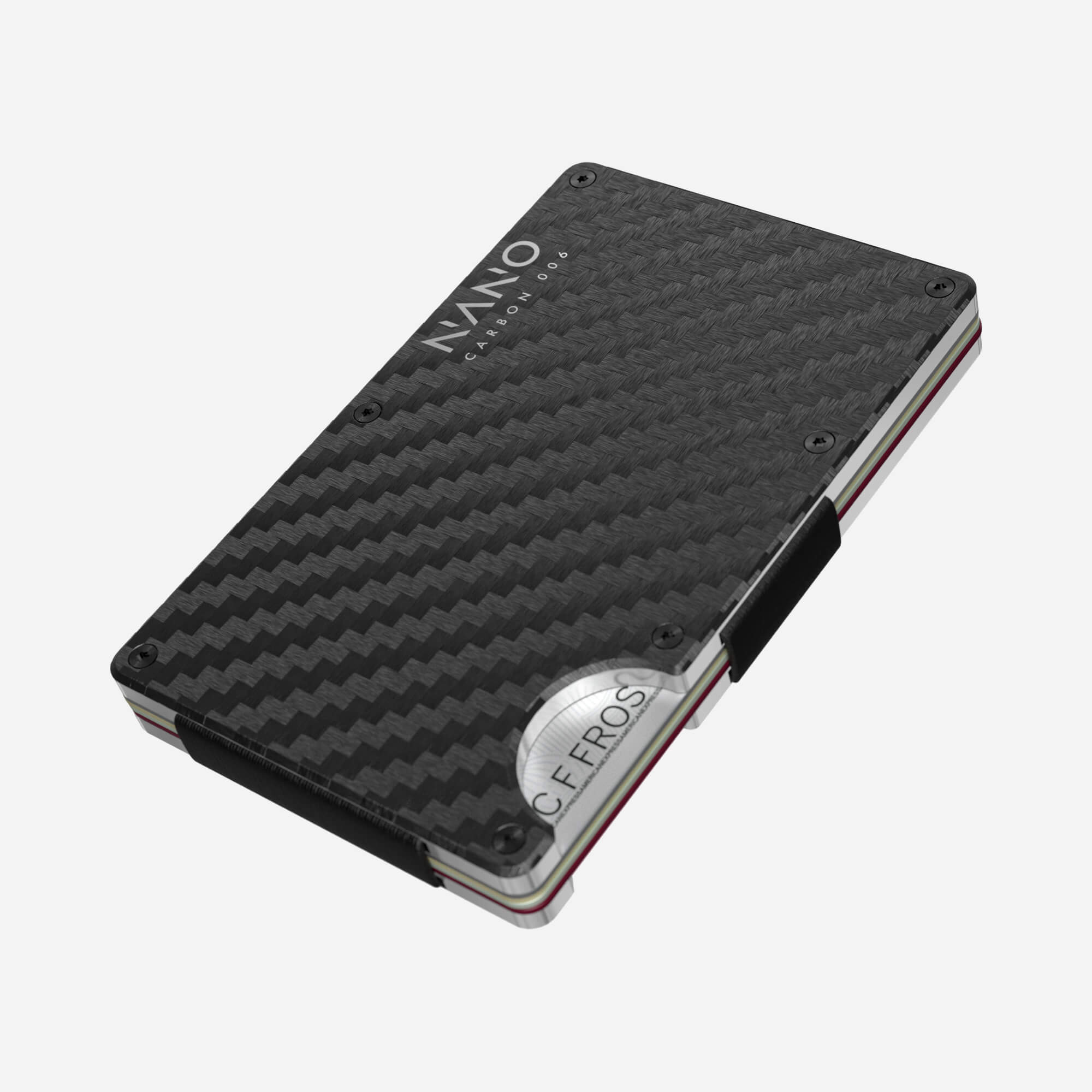 006 Personalised Cash Strap Wallet (Stealth Black/Ghost Silver)