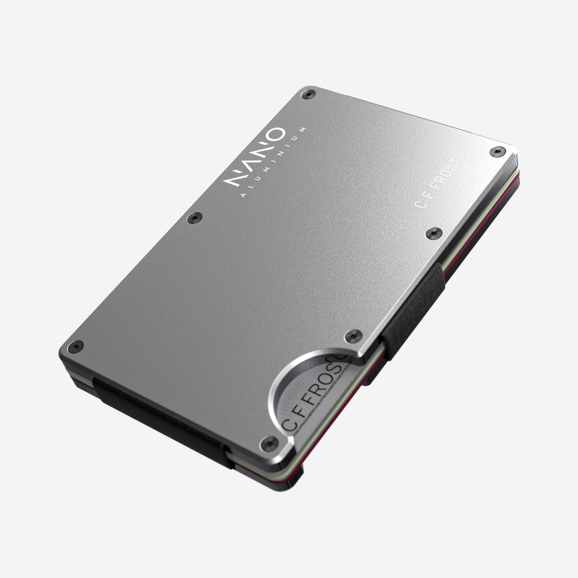 Personalised AirTag Money Clip Wallet (Ghost Silver) Essential Bundle