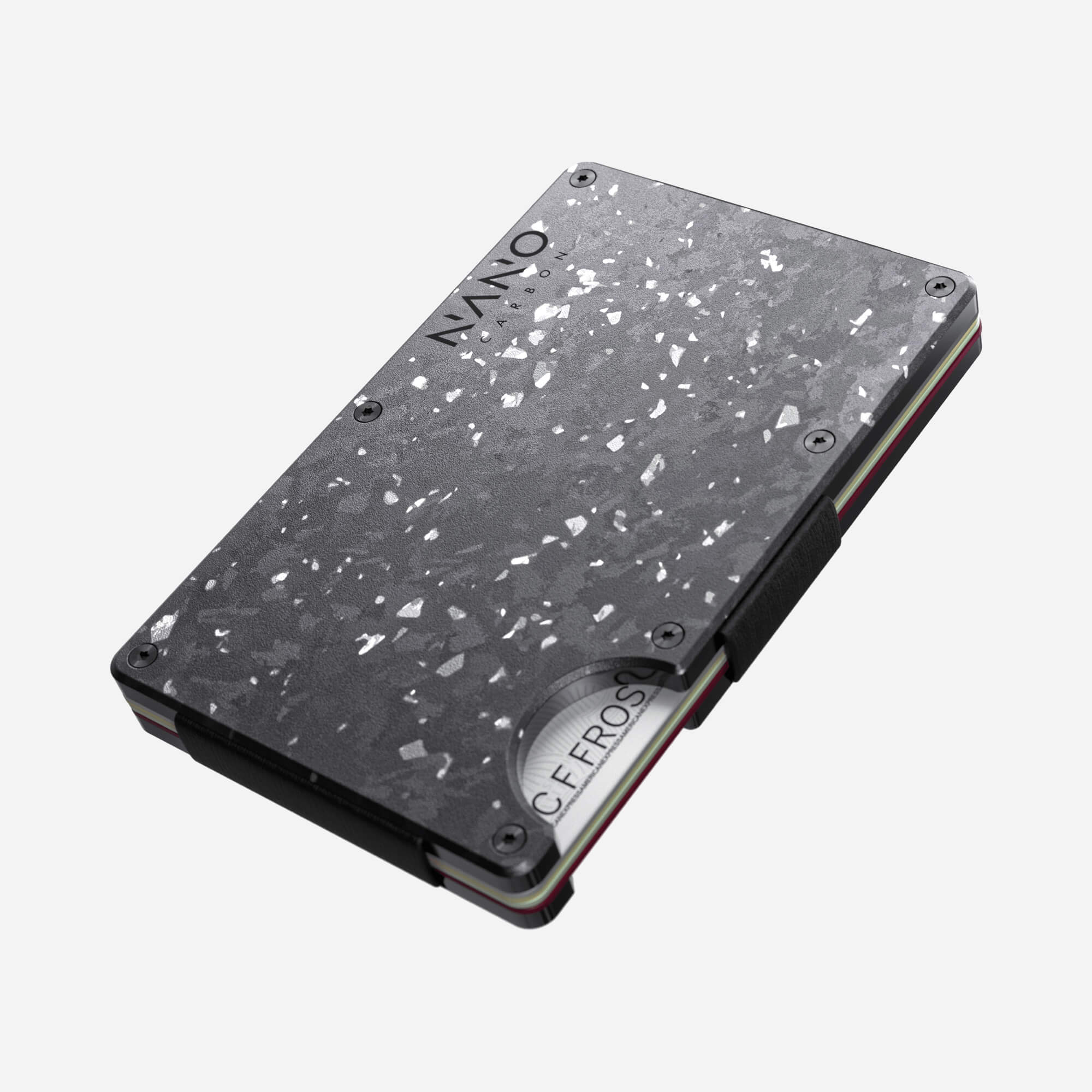 AirTag Cash Strap Wallet (Nero/Argento) Everyday Bundle