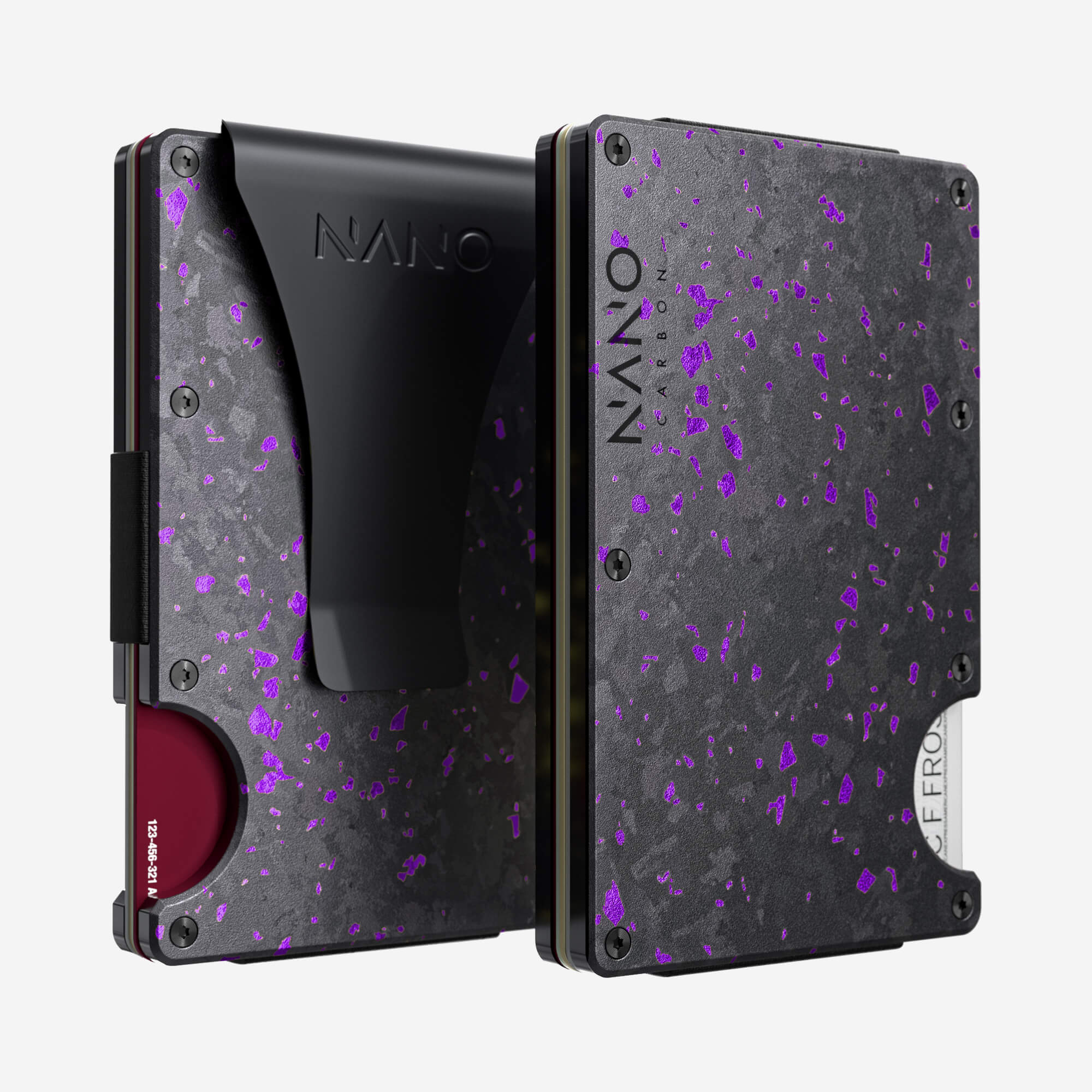 Money Clip Wallet (Nero/Viola)