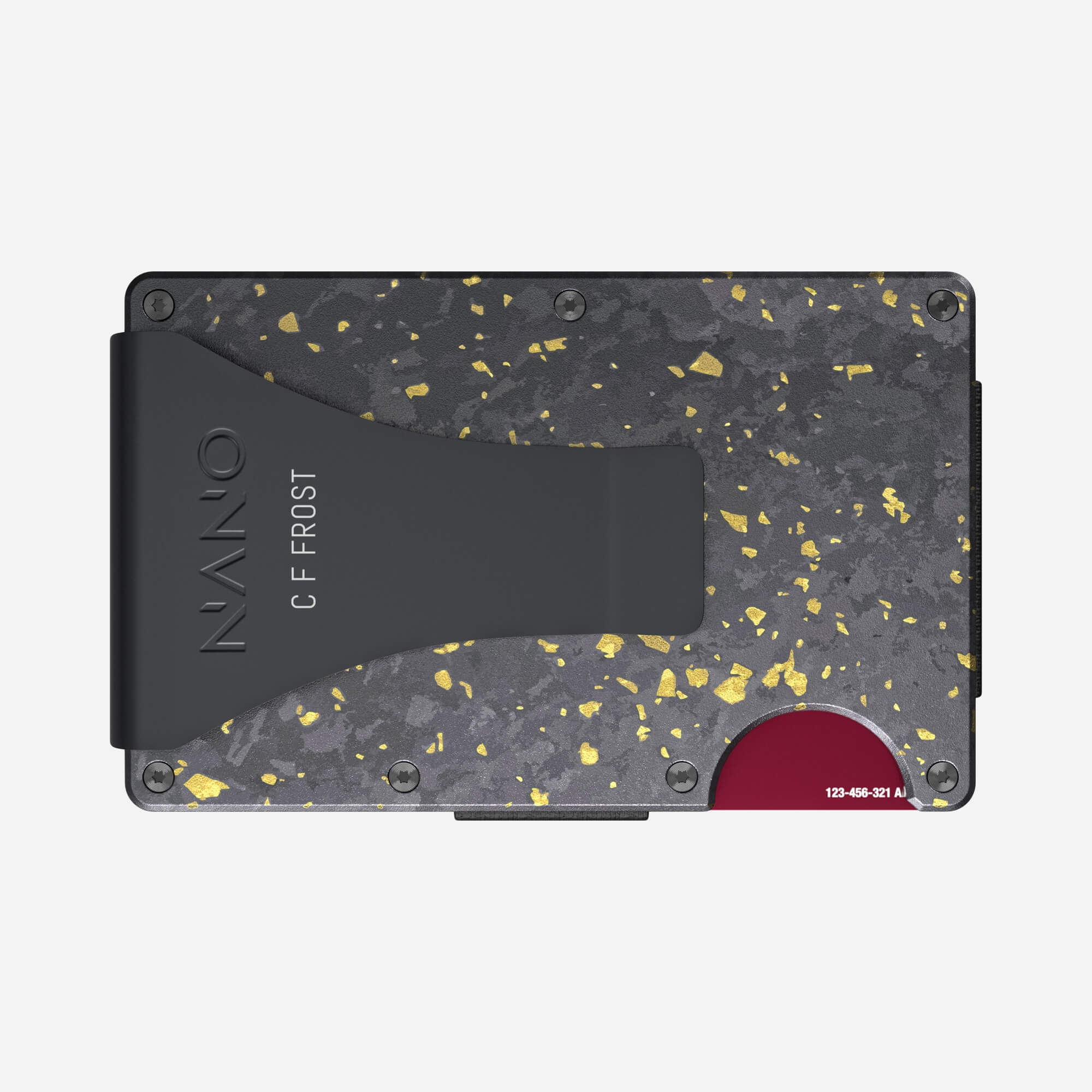 Personalised Money Clip Wallet (Nero/Oro) Essential Bundle