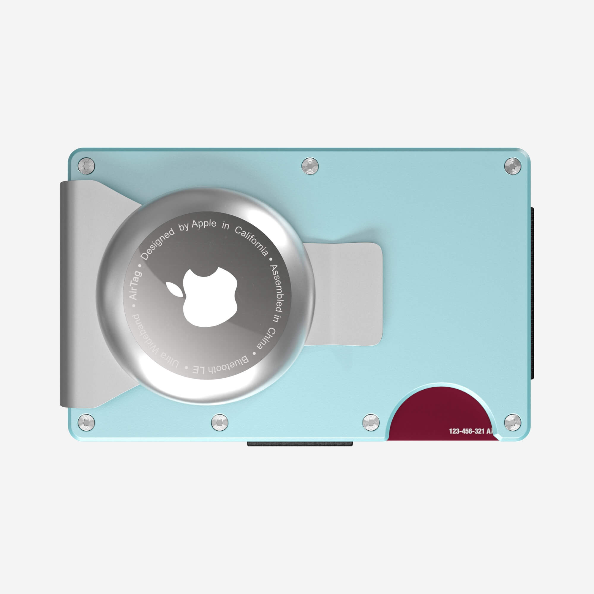 AirTag Money Clip Wallet (Ocean Mist) Everyday Bundle