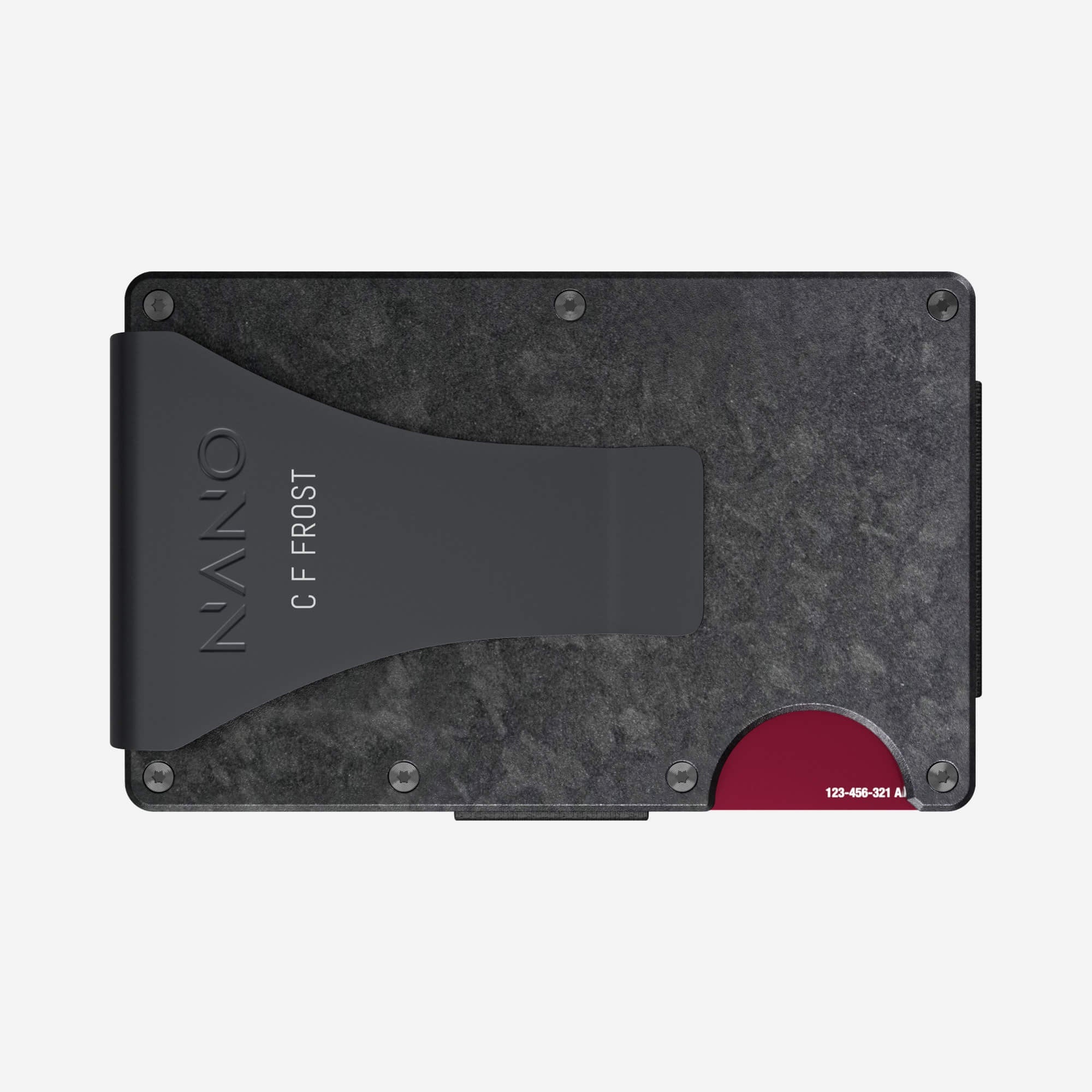 Personalised Money Clip Wallet (Nero) Essential Bundle
