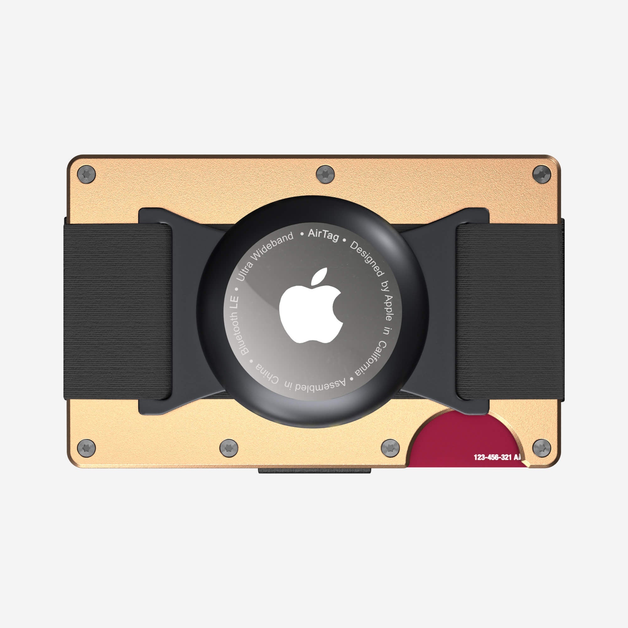 AirTag Cash Strap Wallet (Spectre Gold) Everyday Bundle