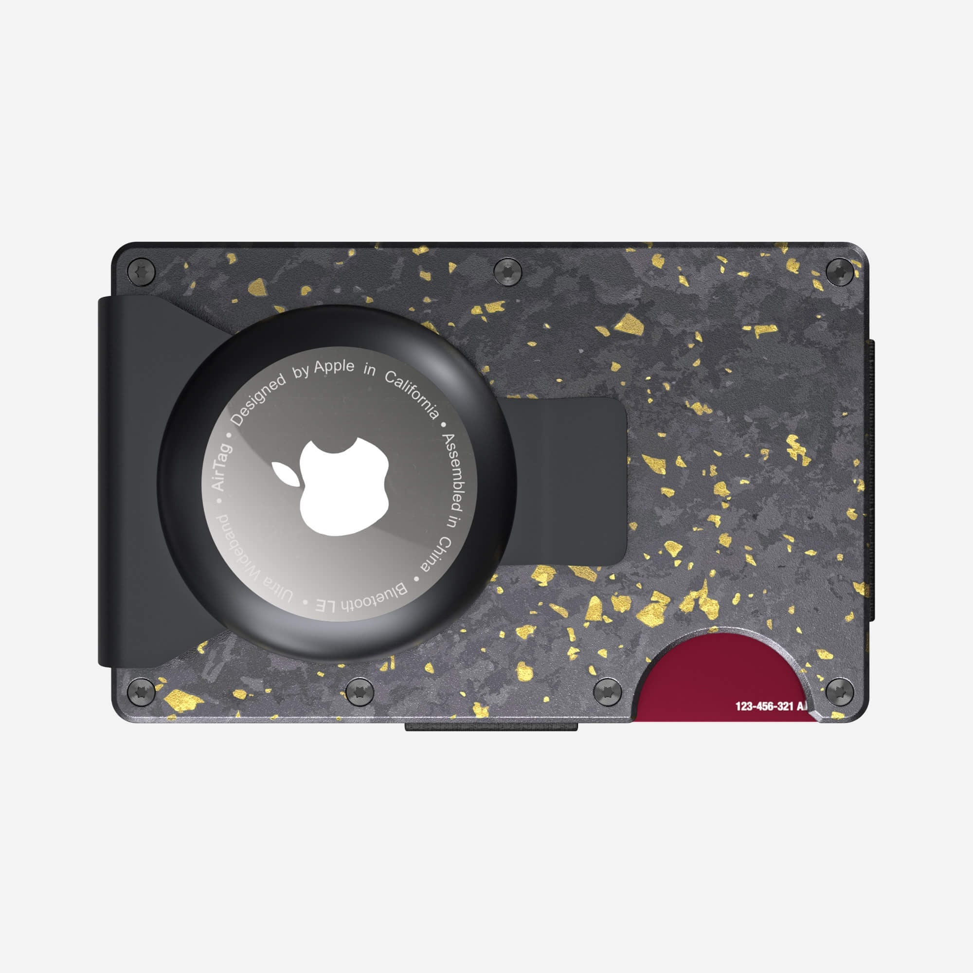 AirTag Money Clip Wallet (Nero/Oro) Everyday Bundle