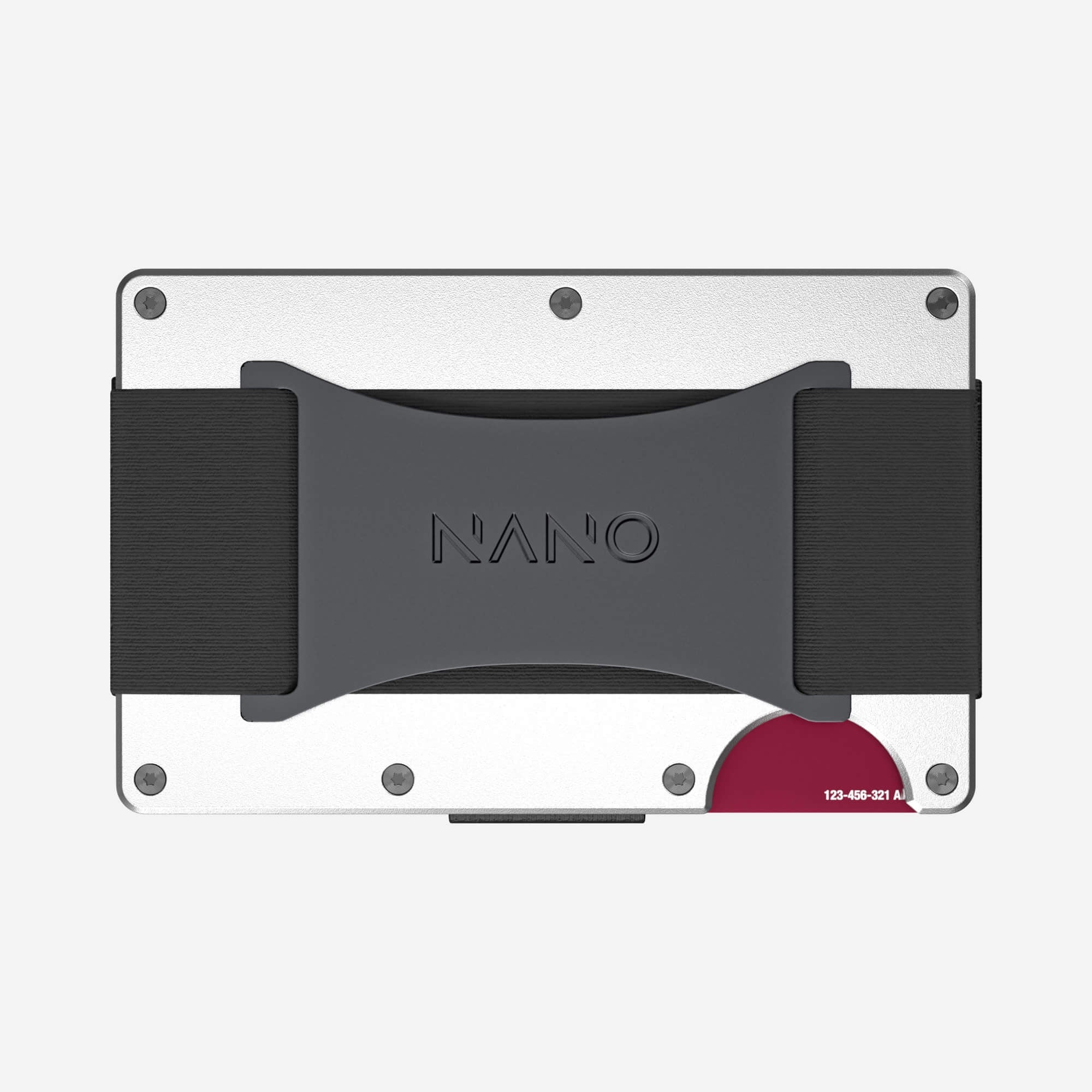 Personalised Cash Strap Wallet (Ghost Silver) Essential Bundle