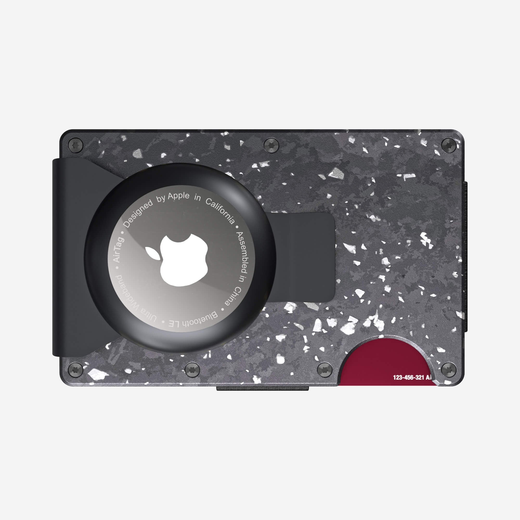 AirTag Money Clip Wallet (Nero/Argento) Everyday Bundle