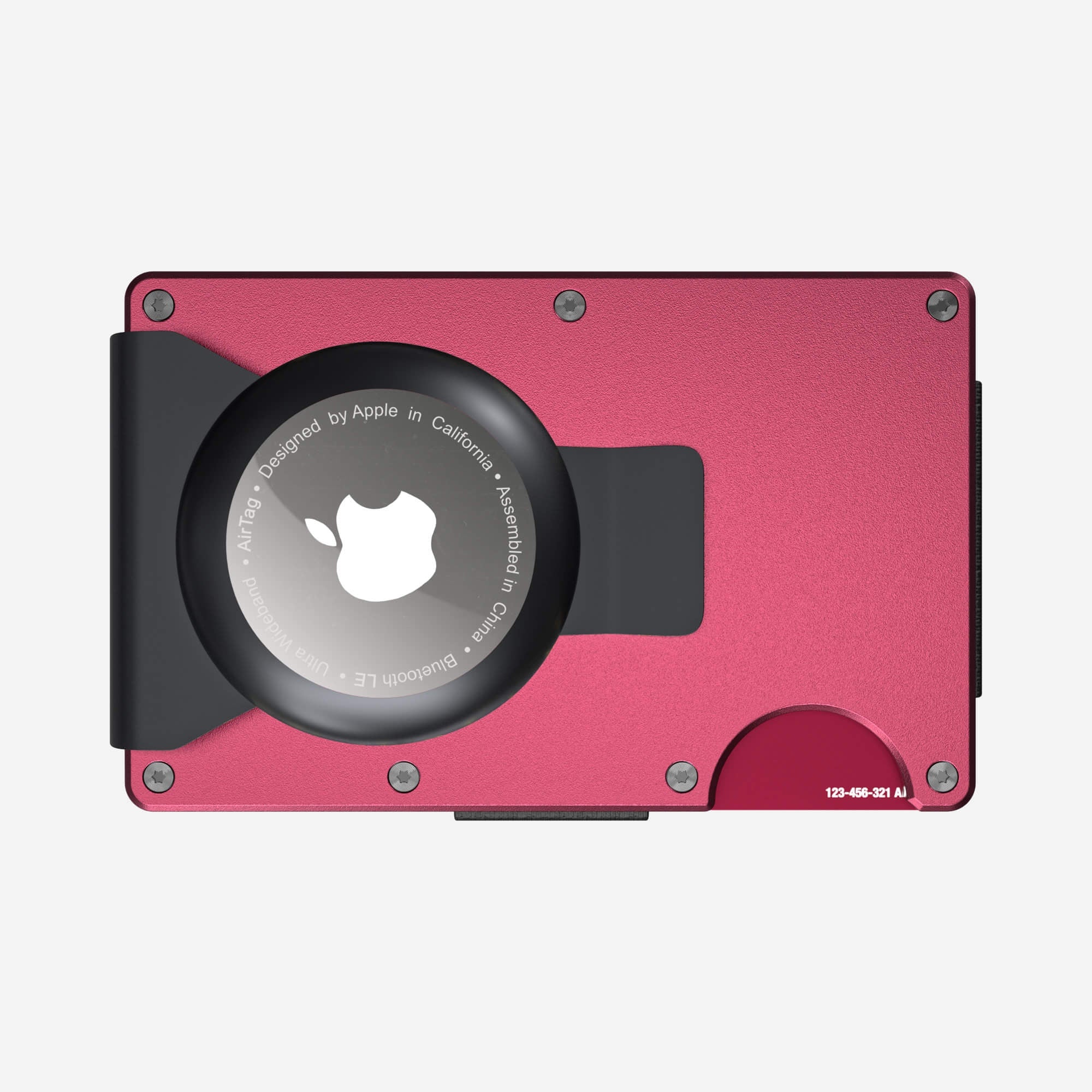 AirTag Money Clip Wallet (Portofino Red) Everyday Bundle