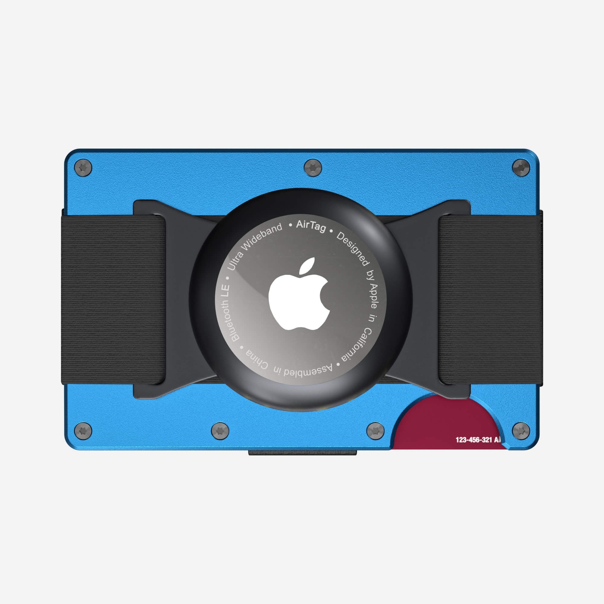 AirTag Cash Strap Wallet (Velocity Blue) Essential Bundle