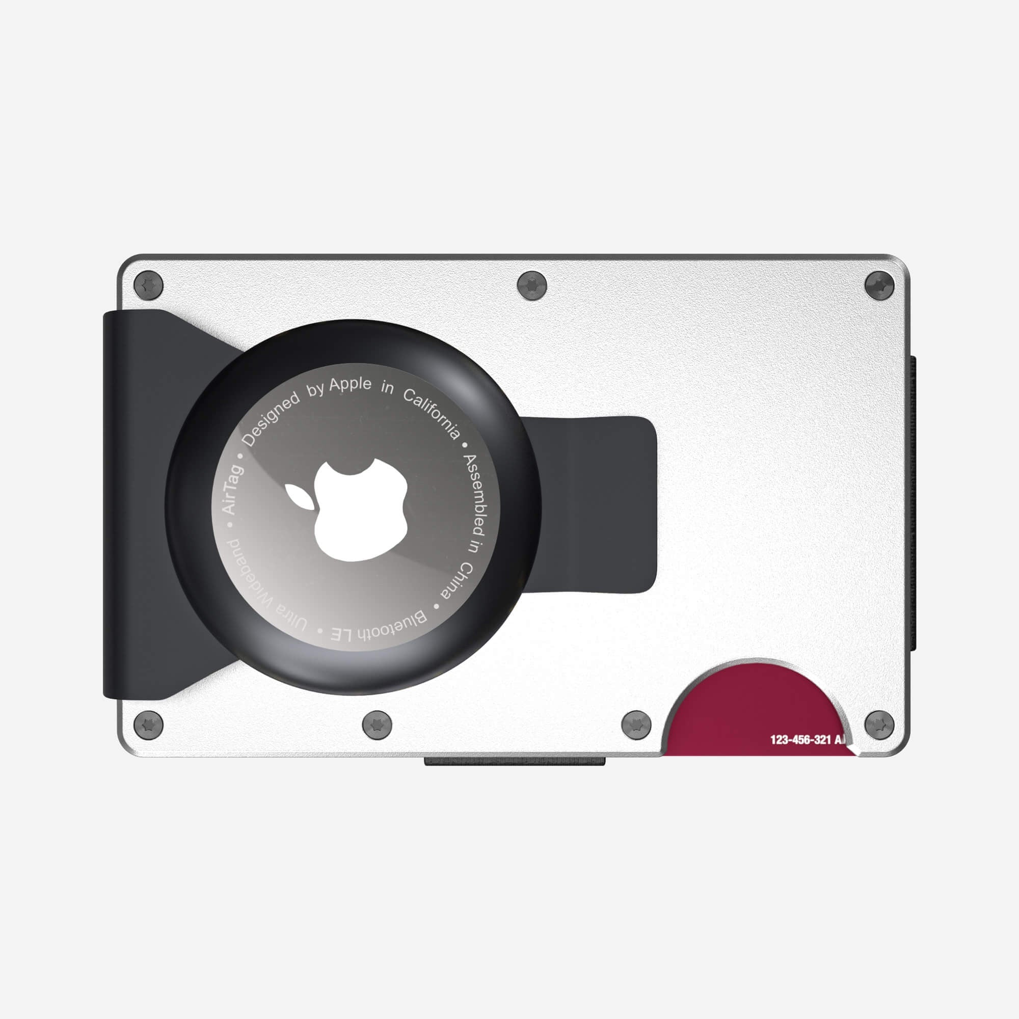 AirTag Money Clip Wallet (Ghost Silver) Everyday Bundle