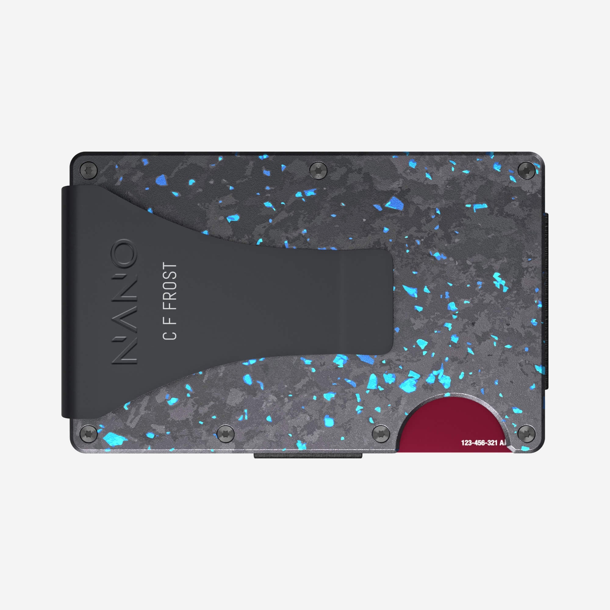 Personalised Money Clip Wallet (Nero/Azzuro) Essential Bundle