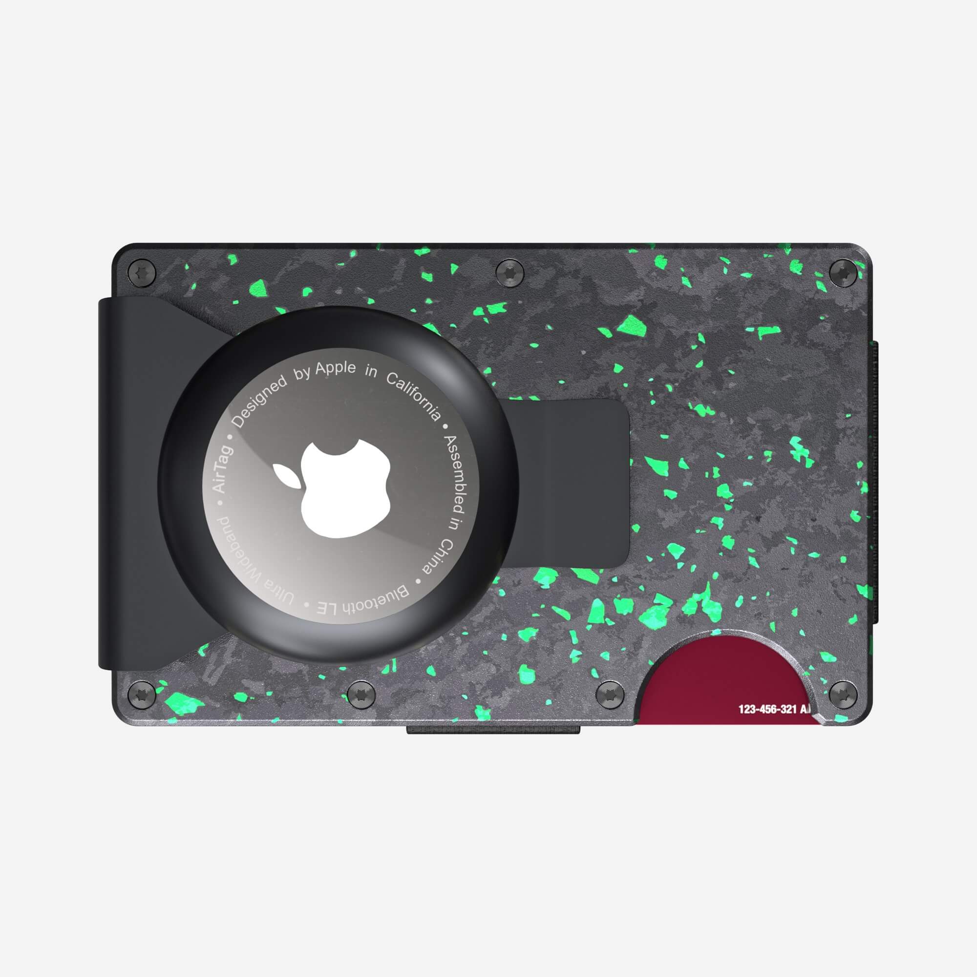 AirTag Money Clip Wallet (Nero/Verde) Everyday Bundle