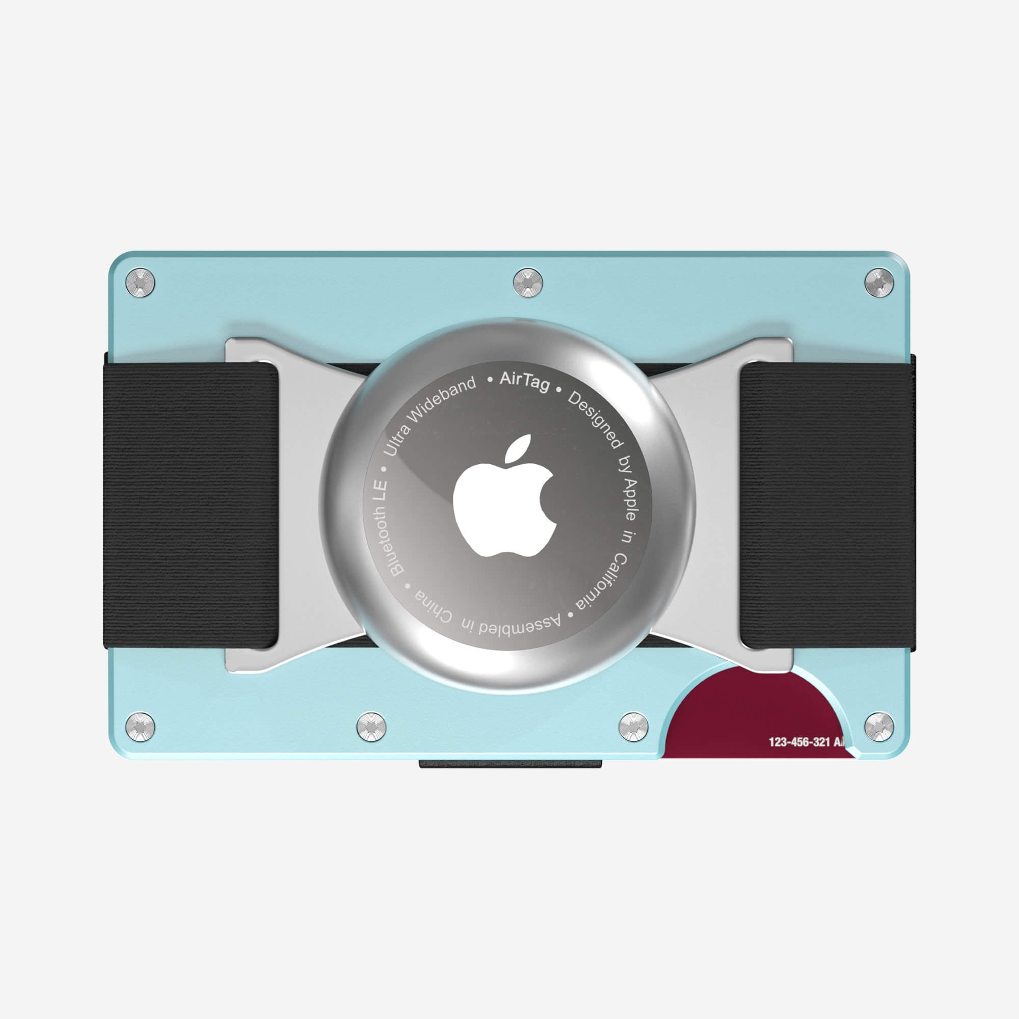 AirTag Cash Strap Wallet (Ocean Mist) Everyday Bundle