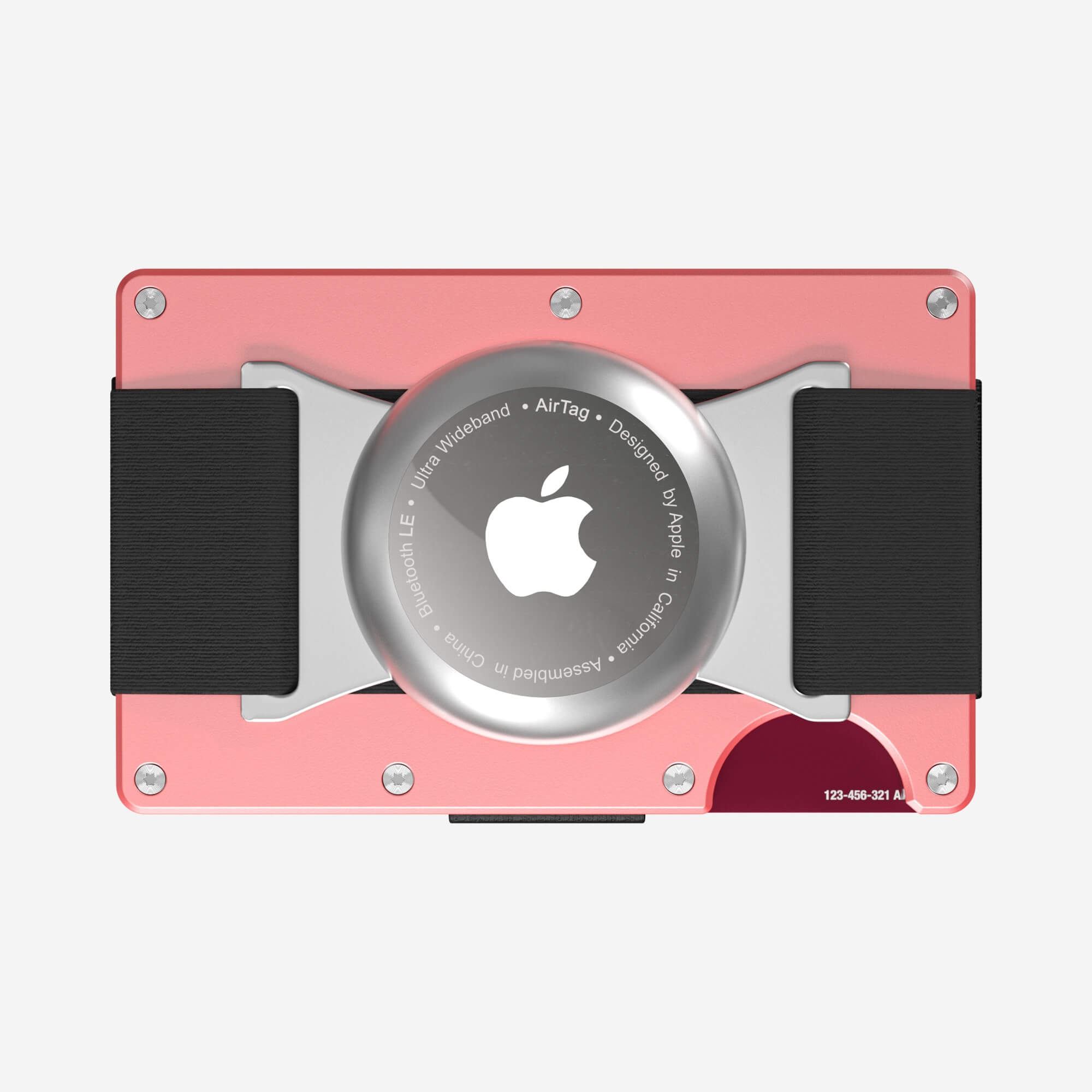 Personalised AirTag Cash Strap Wallet (Sunset Blush) Essential Bundle