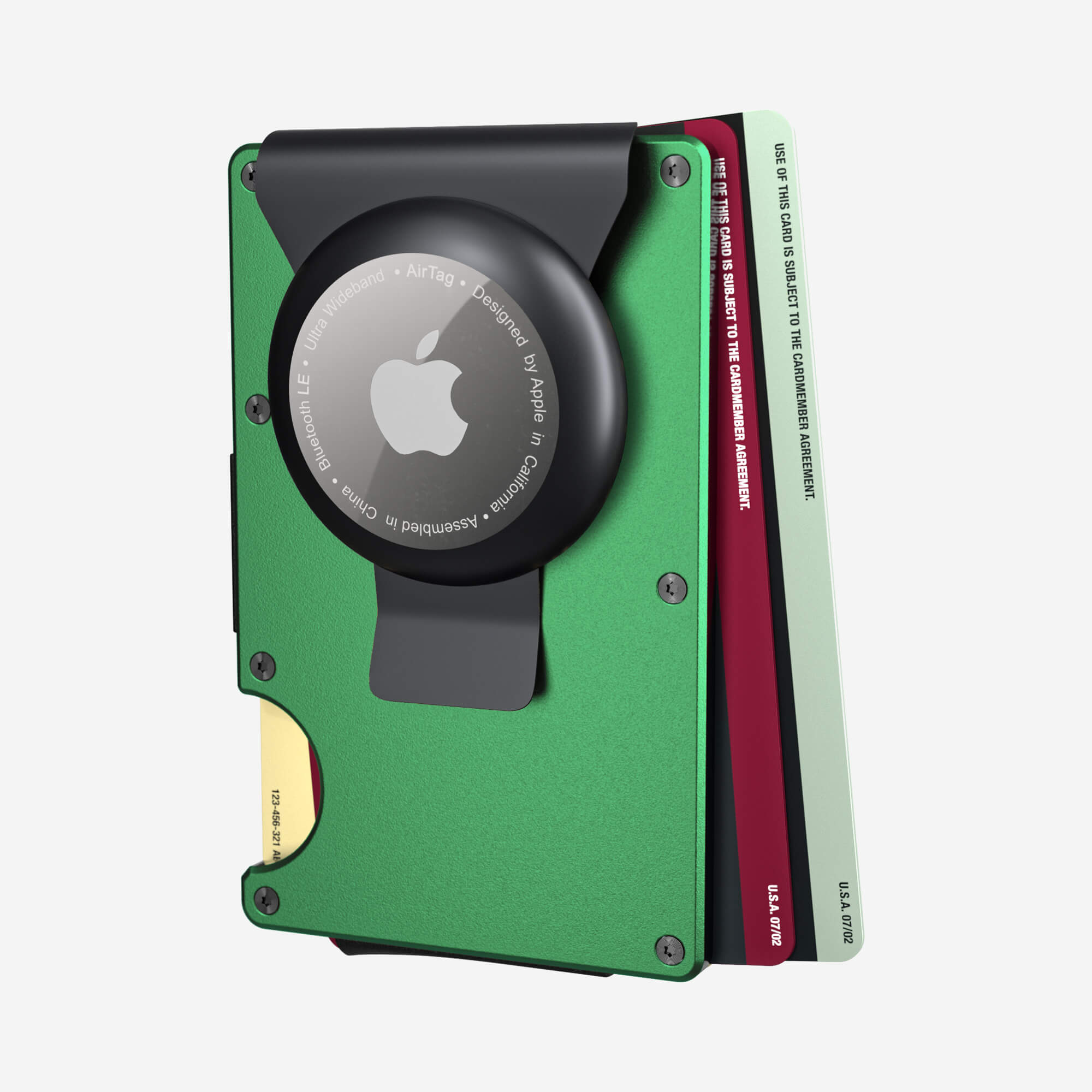 AirTag Money Clip Wallet (Viper Green) Everyday Bundle