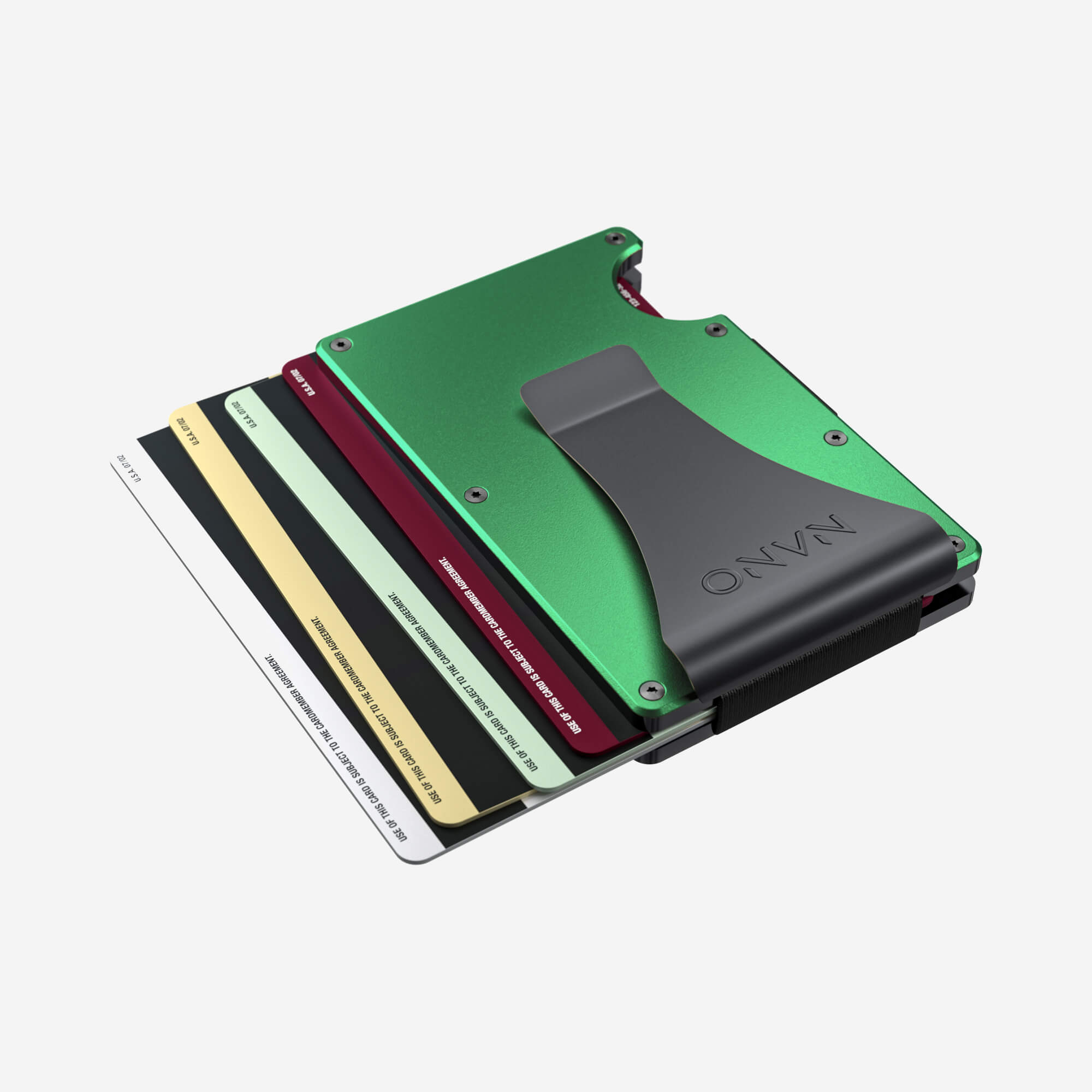Money Clip Wallet (Viper Green) Essential Bundle
