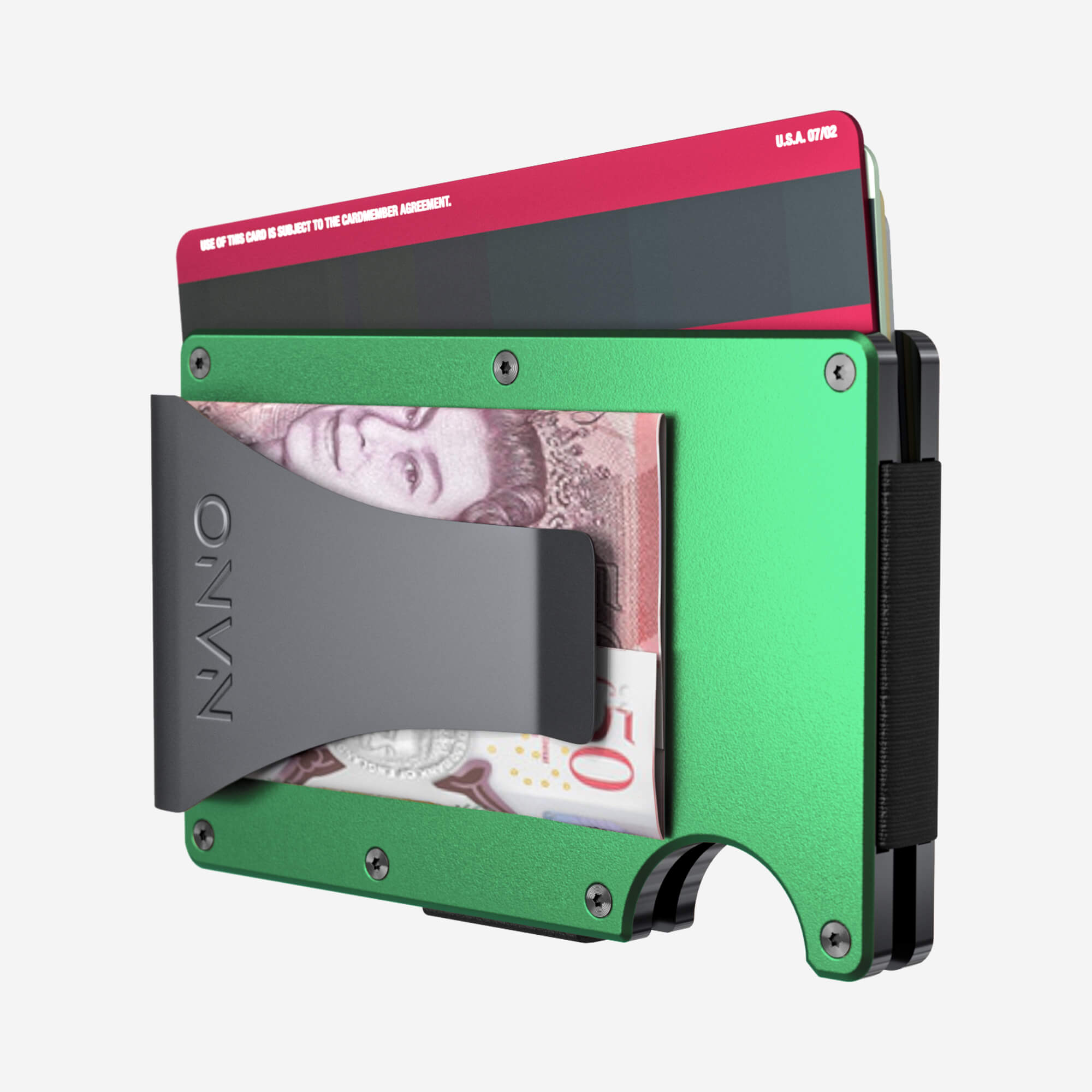 Money Clip Wallet (Viper Green) Essential Bundle