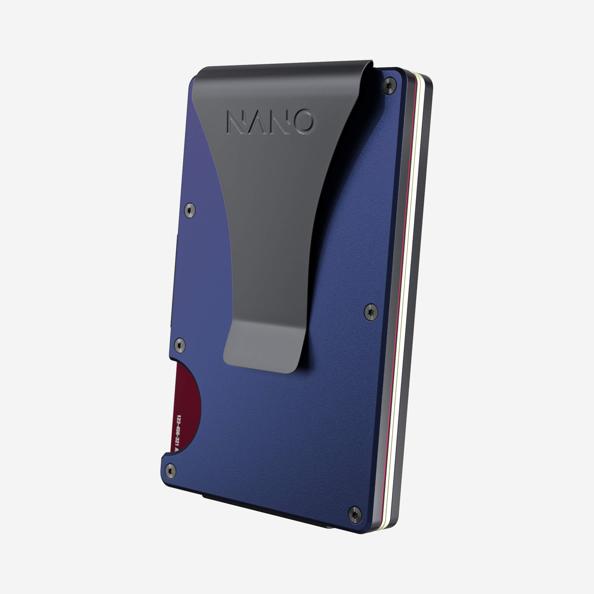 Personalised Money Clip Wallet (Skyfall Navy) Essential Bundle