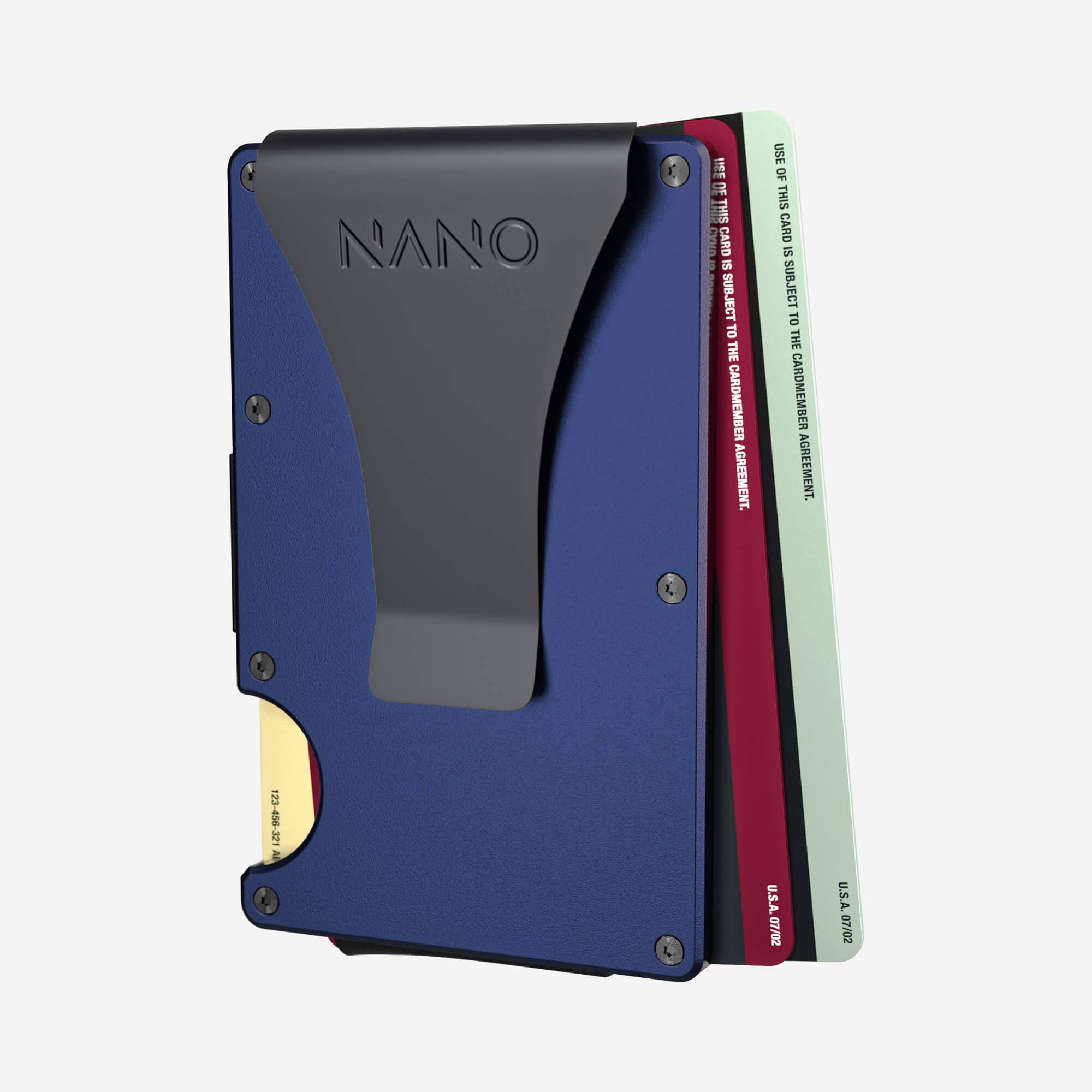 Personalised Money Clip Wallet (Skyfall Navy) Essential Bundle