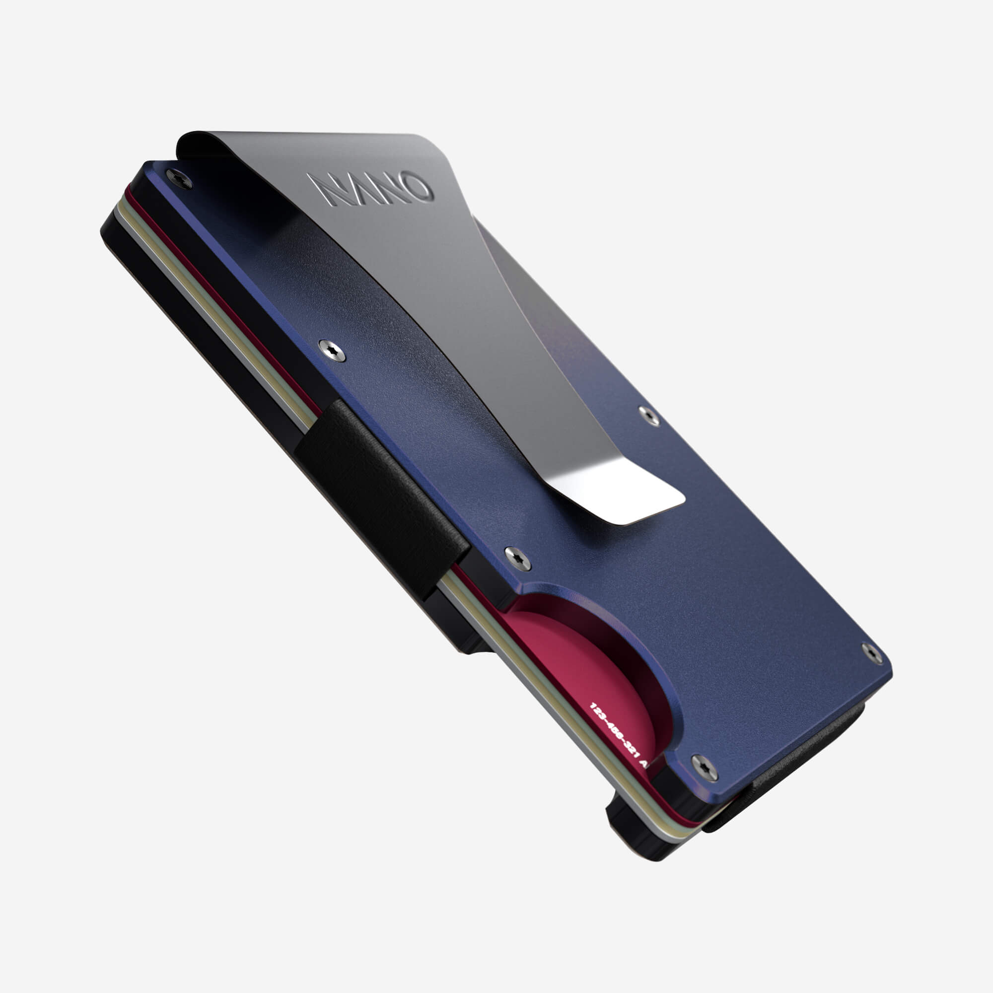 Personalised Money Clip Wallet (Skyfall Navy) Essential Bundle