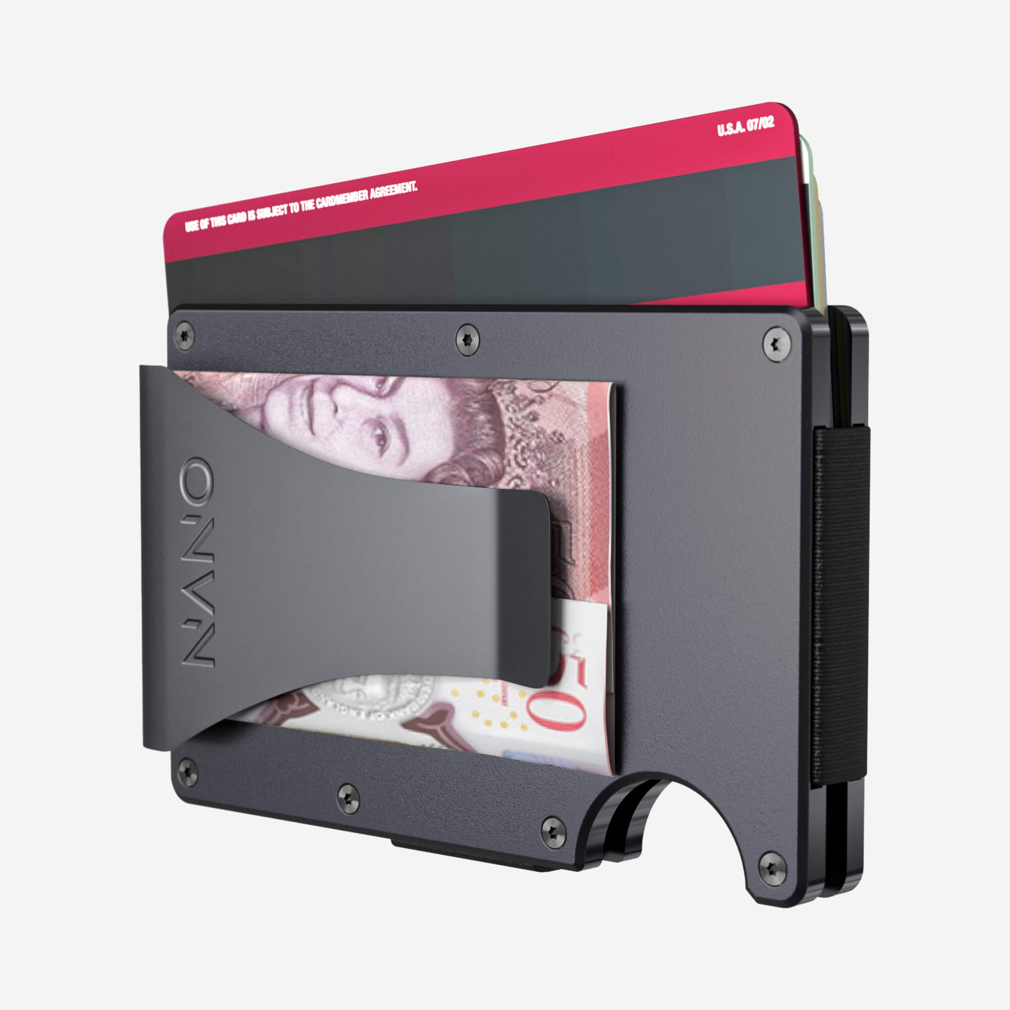 Personalised Money Clip Wallet (Titan Gunmetal) Everyday Bundle
