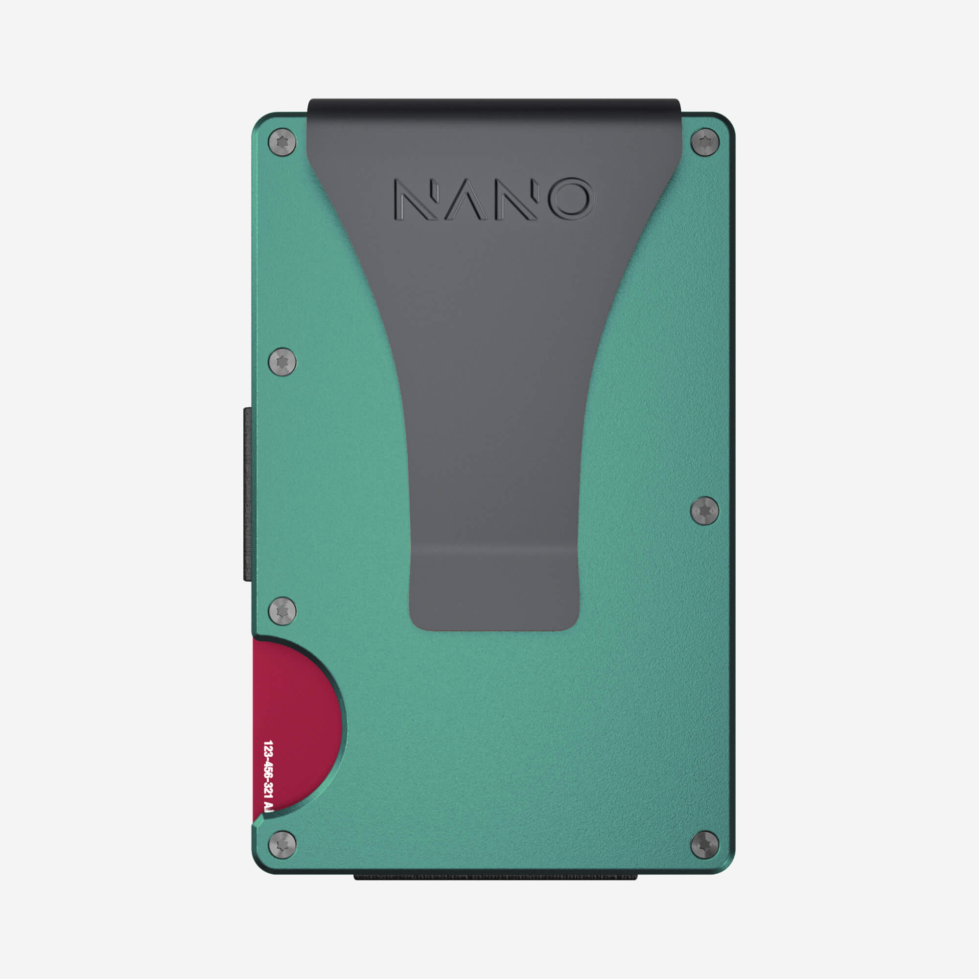 Personalised Money Clip Wallet (Racing Green) Essential Bundle