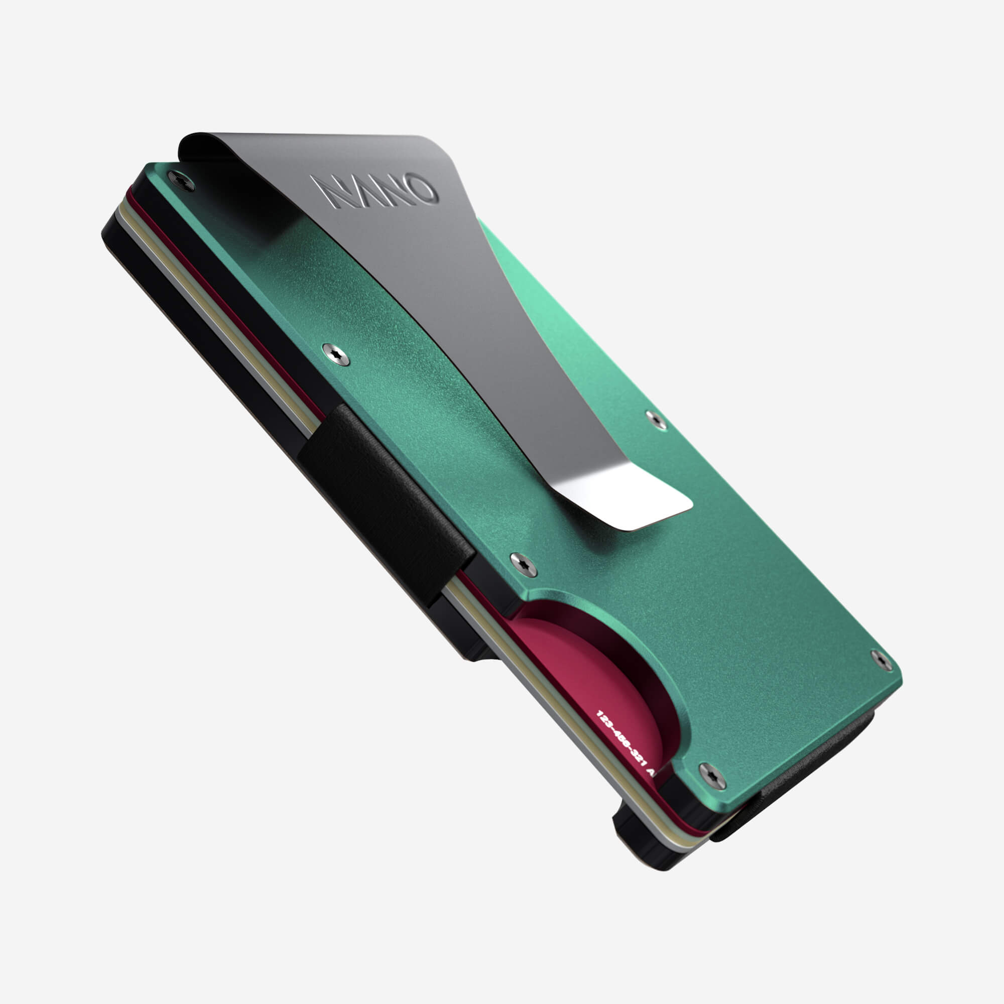 Personalised Money Clip Wallet (Racing Green) Essential Bundle