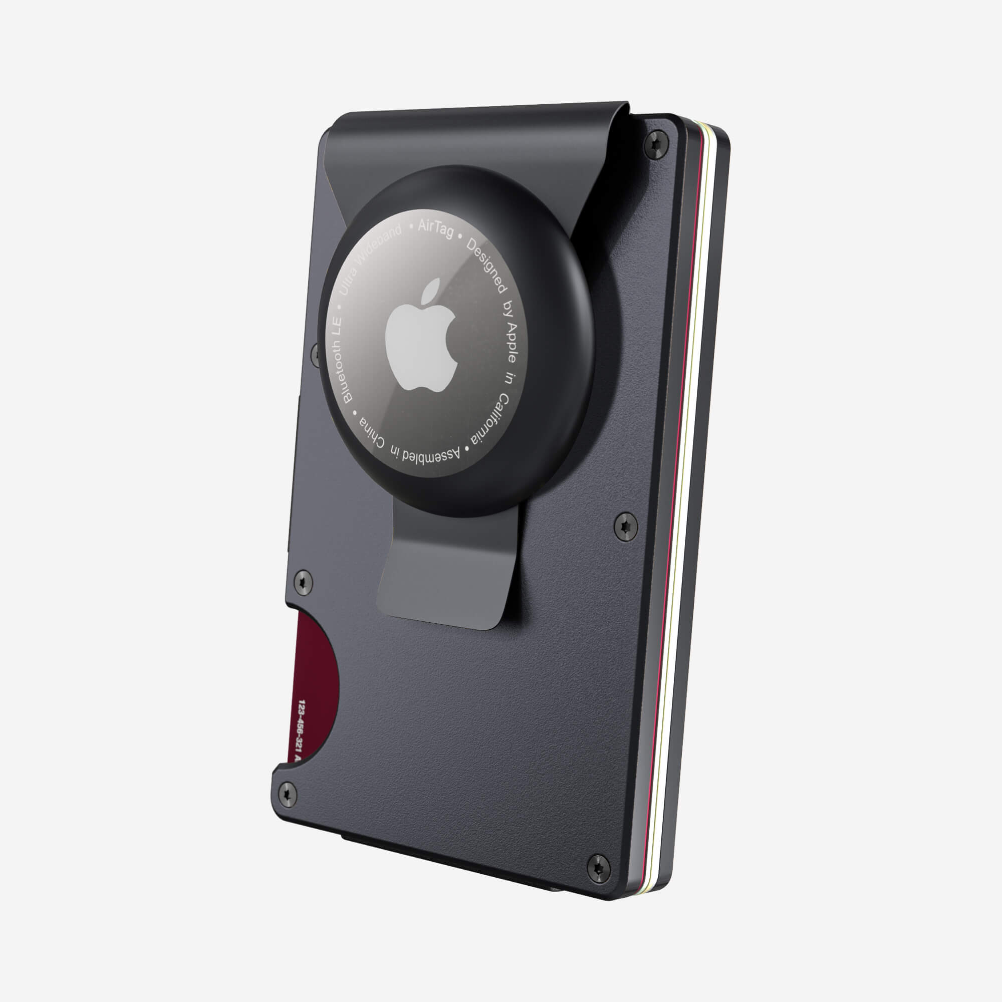 Personalised AirTag Money Clip Wallet (Titan Gunmetal) Essential Bundle