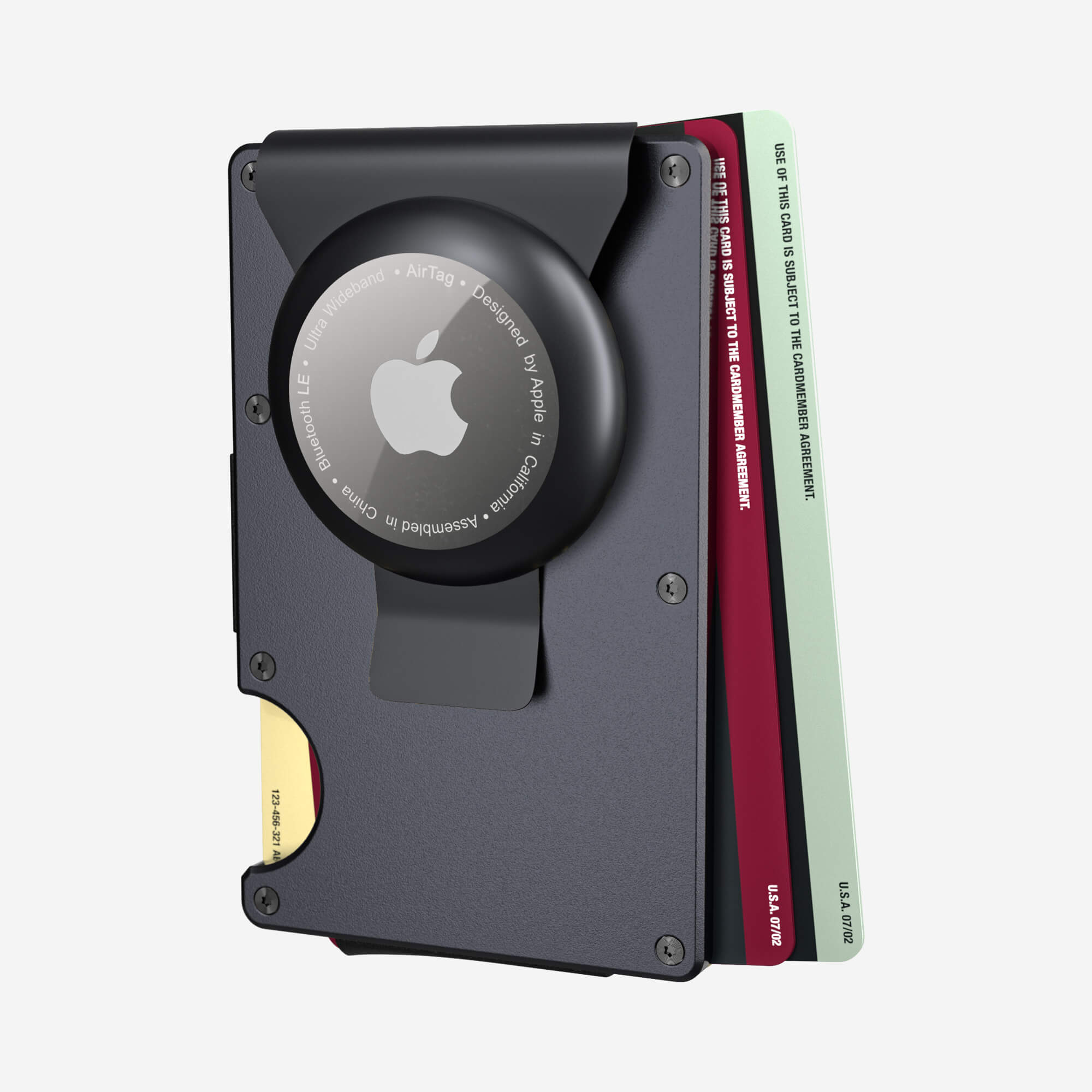 AirTag Money Clip Wallet (Titan Gunmetal) Everyday Bundle