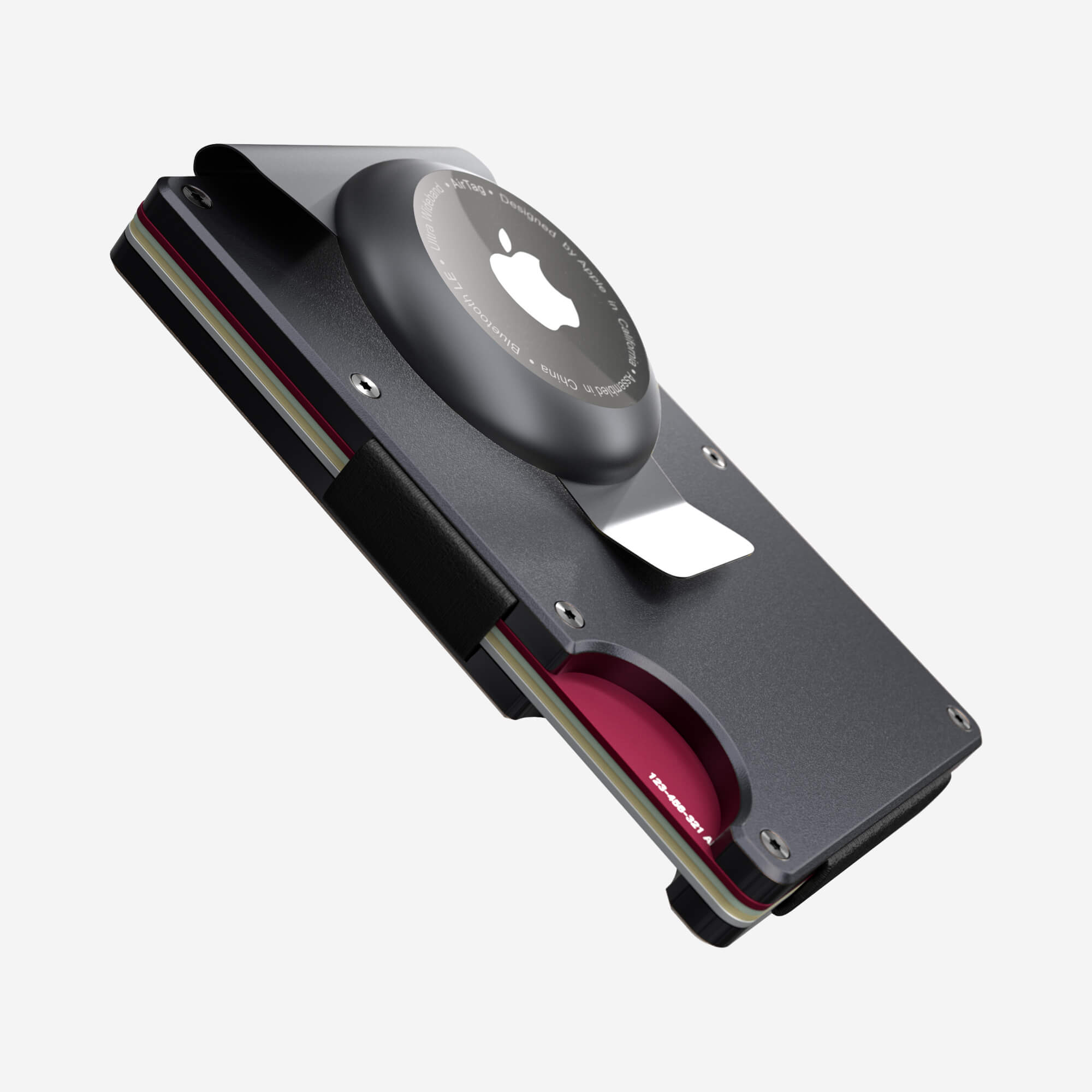 Personalised AirTag Money Clip Wallet (Titan Gunmetal) Essential Bundle