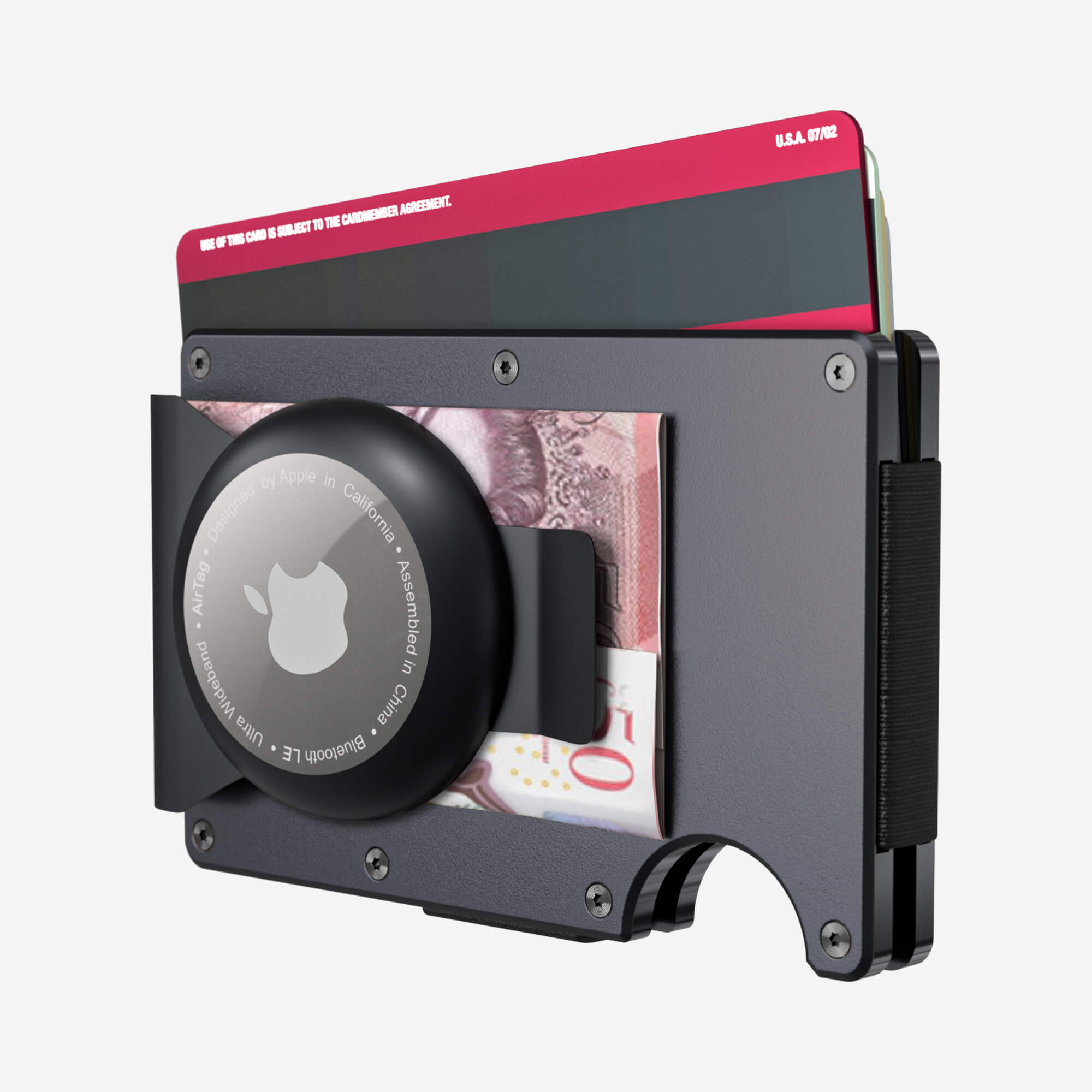 AirTag Money Clip Wallet (Titan Gunmetal) Everyday Bundle