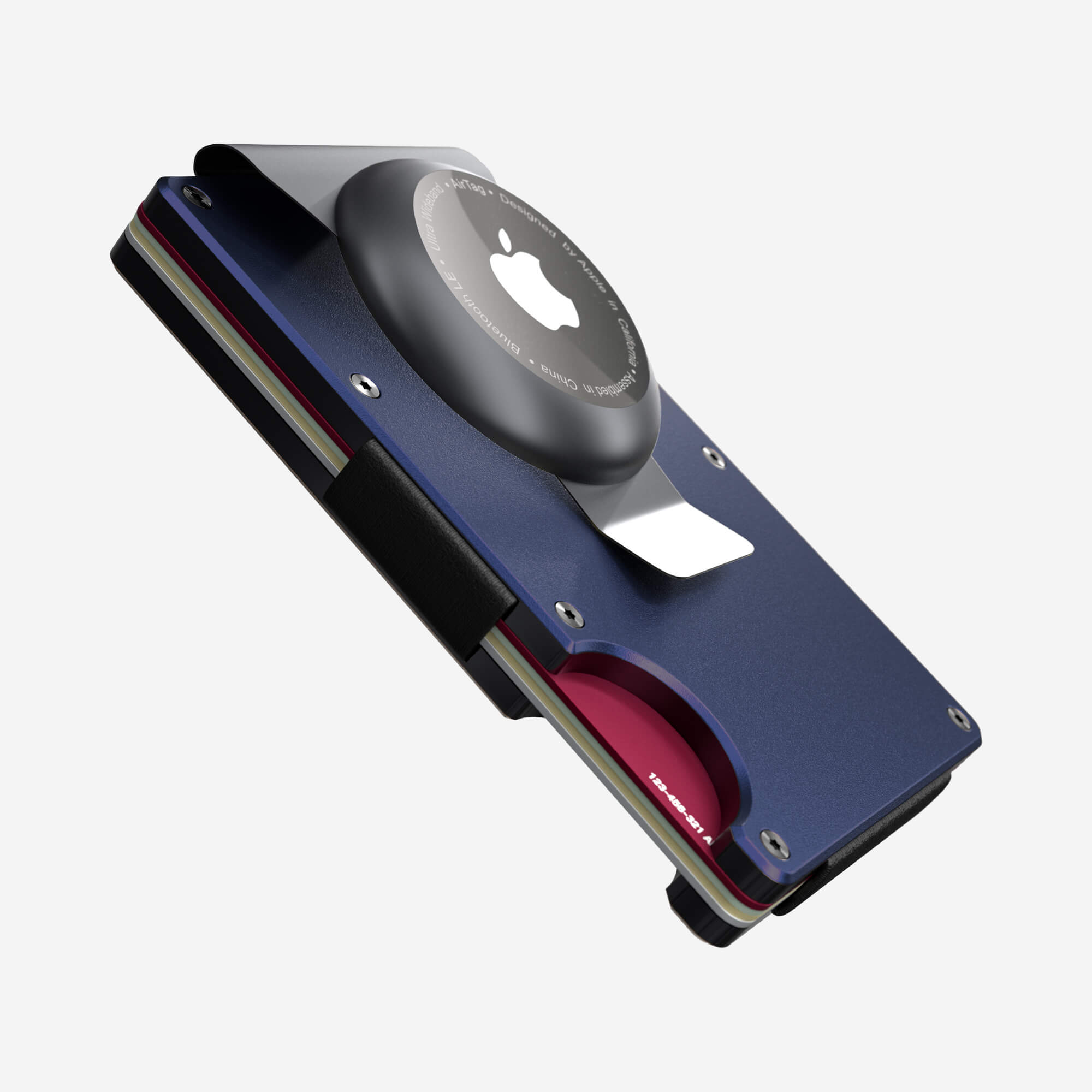 AirTag Money Clip Wallet (Skyfall Navy) Everyday Bundle