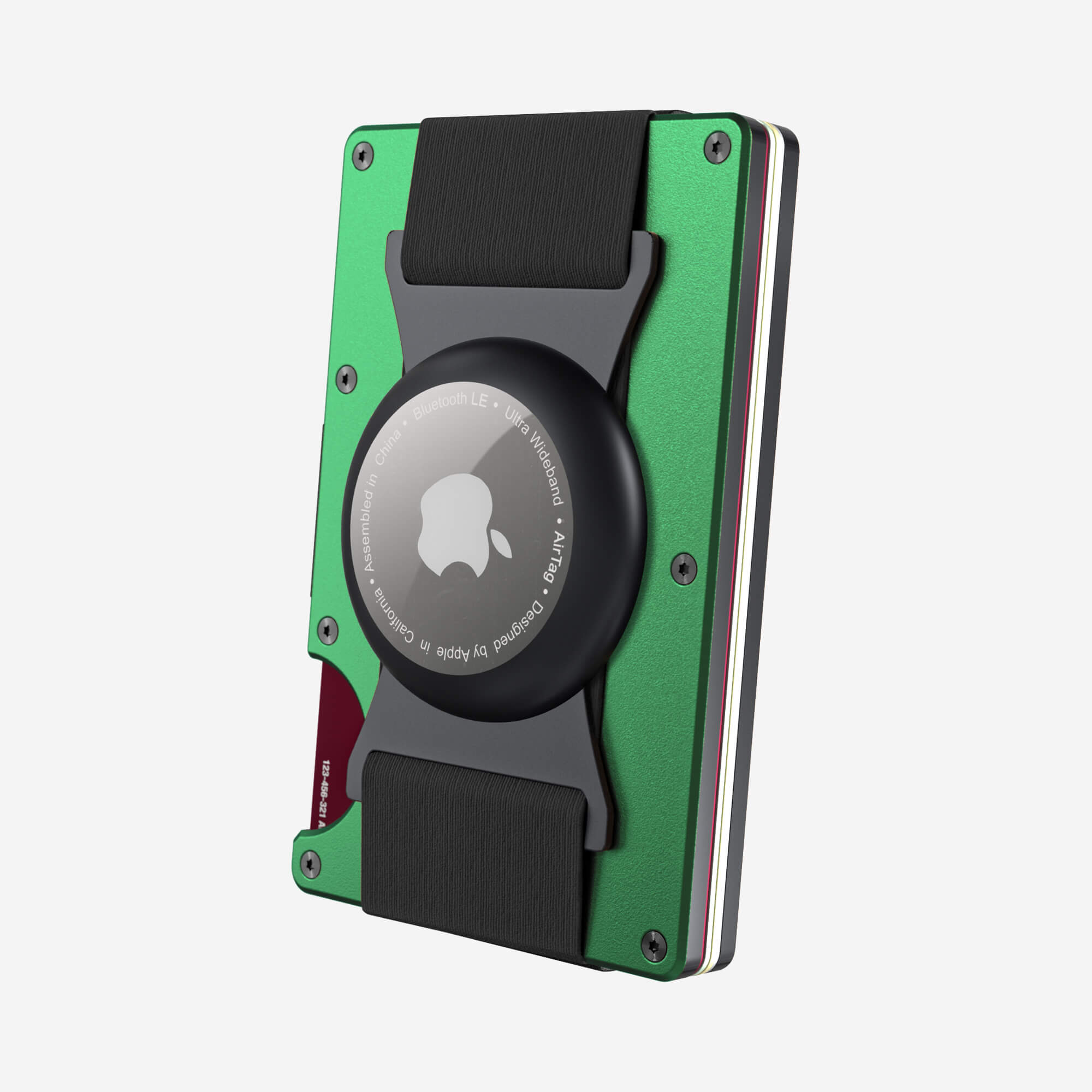 AirTag Cash Strap Wallet (Viper Green) Everyday Bundle