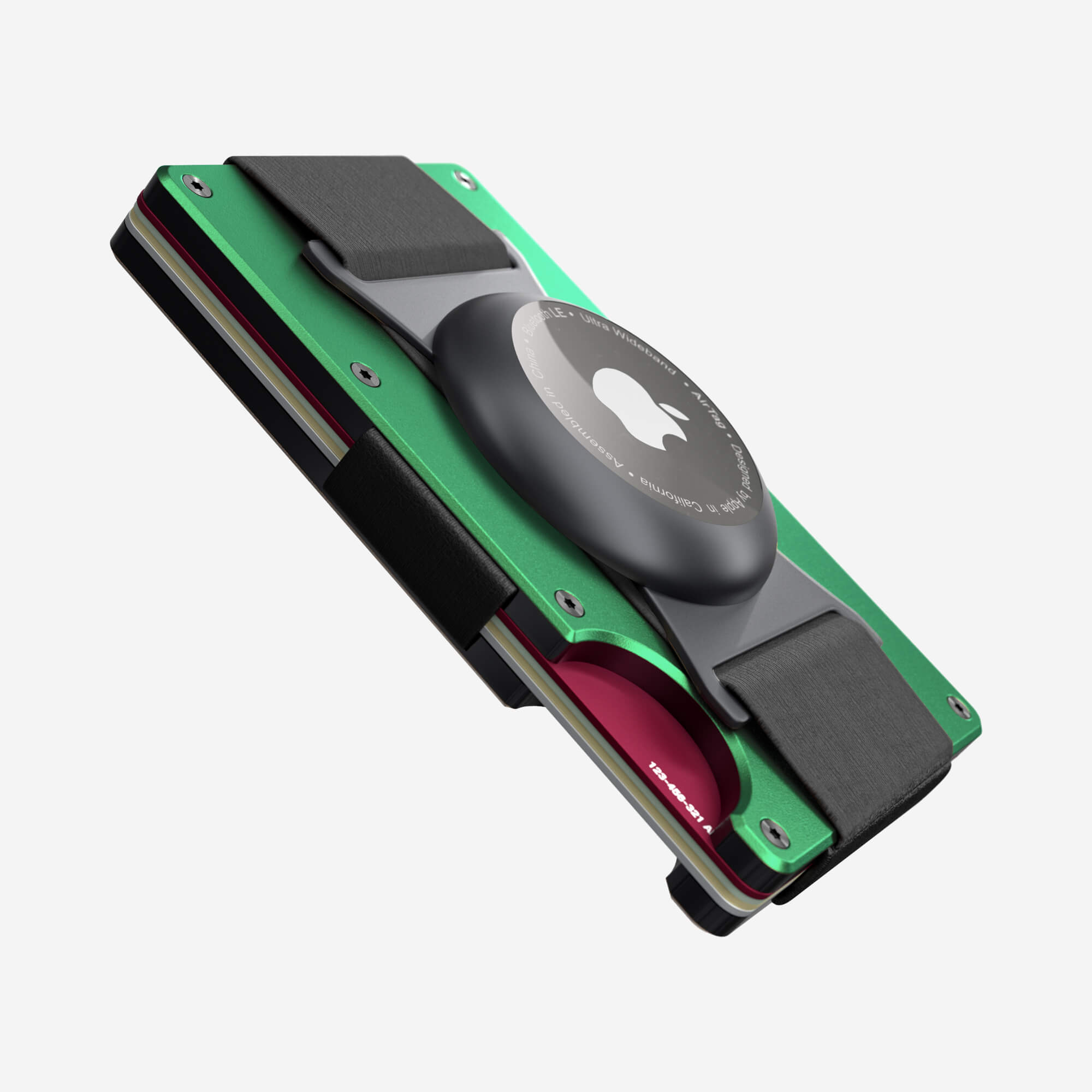 AirTag Cash Strap Wallet (Viper Green) Everyday Bundle