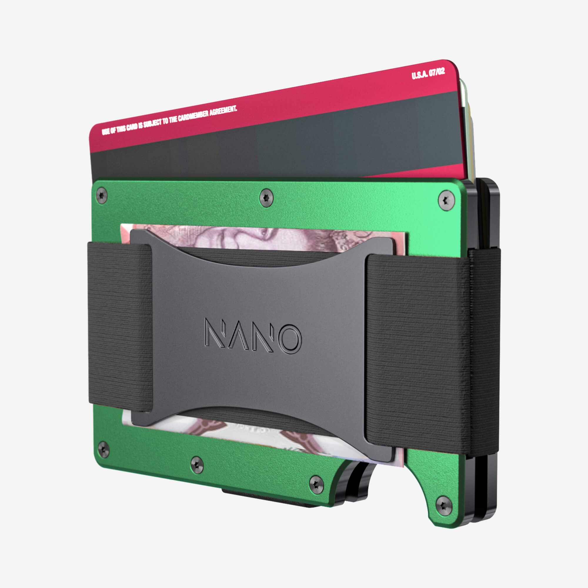 Personalised Cash Strap Wallet (Viper Green) Essential Bundle
