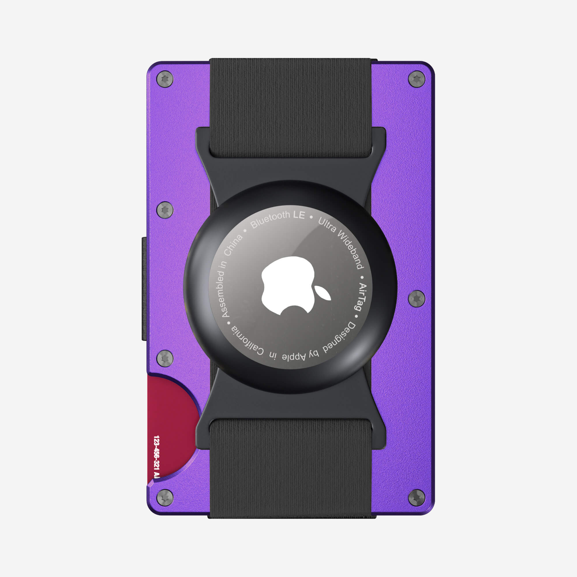 AirTag Cash Strap Wallet (Nebula Purple) Everyday Bundle