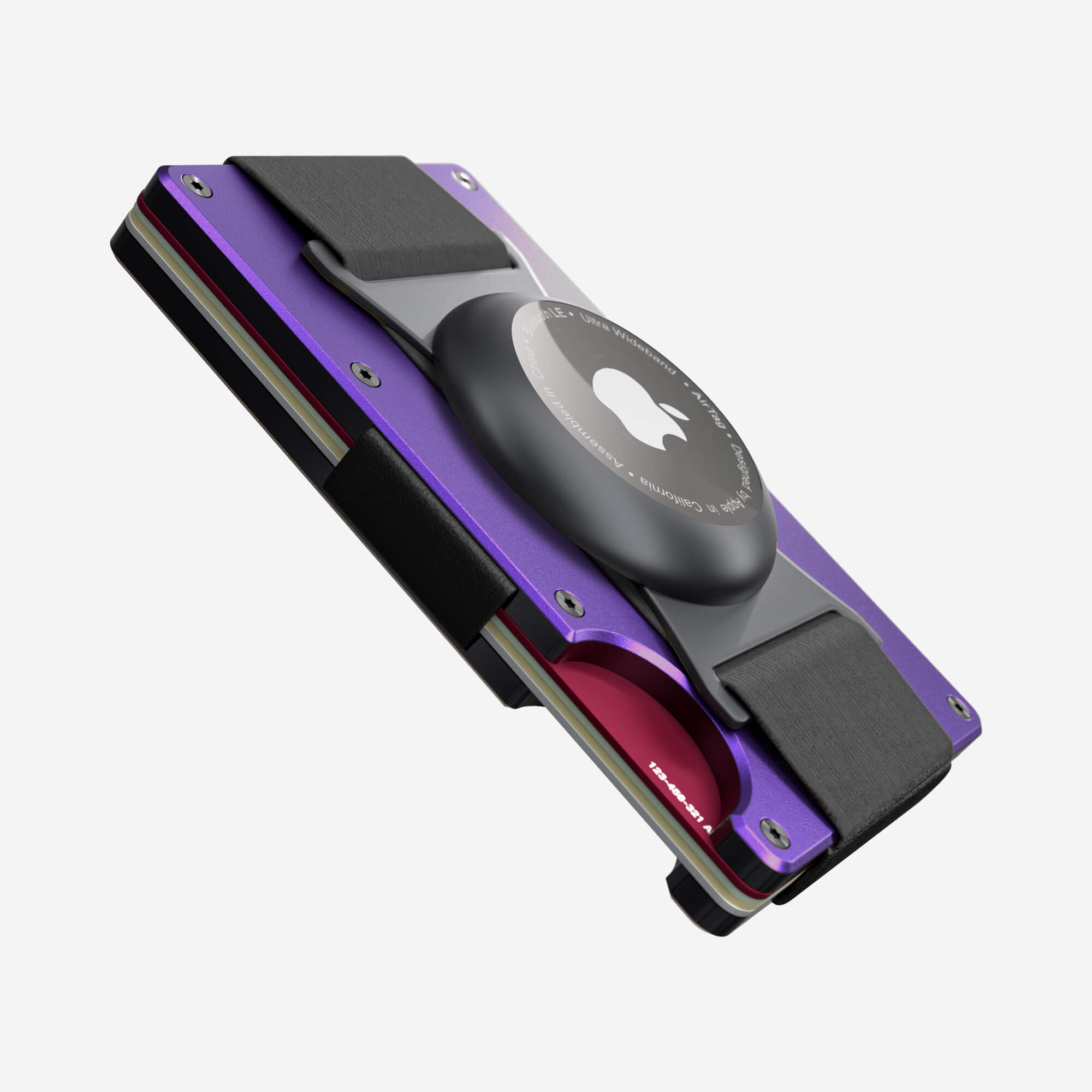 AirTag Cash Strap Wallet (Nebula Purple) Everyday Bundle