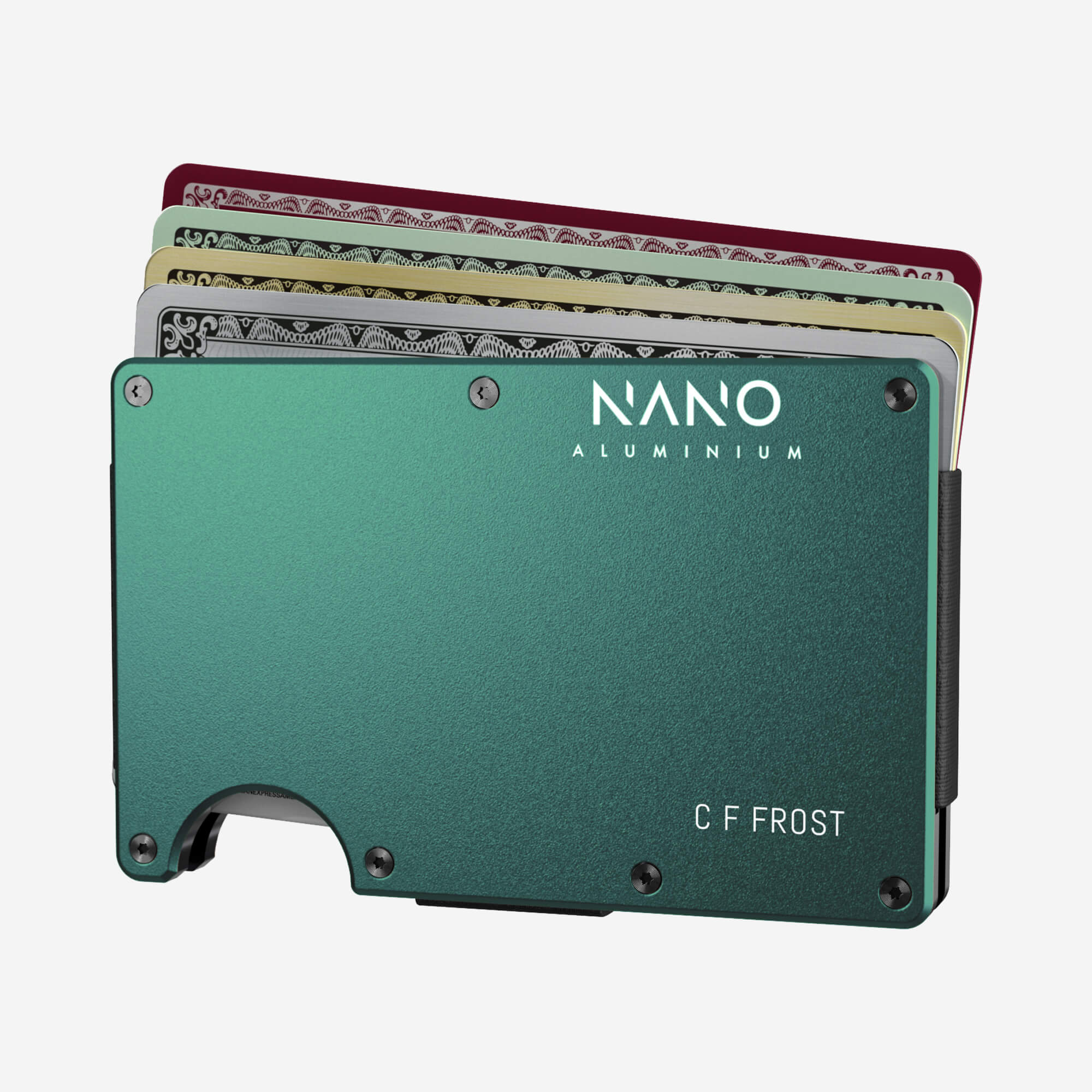 Personalised Cash Strap Wallet (Racing Green) Everyday Bundle
