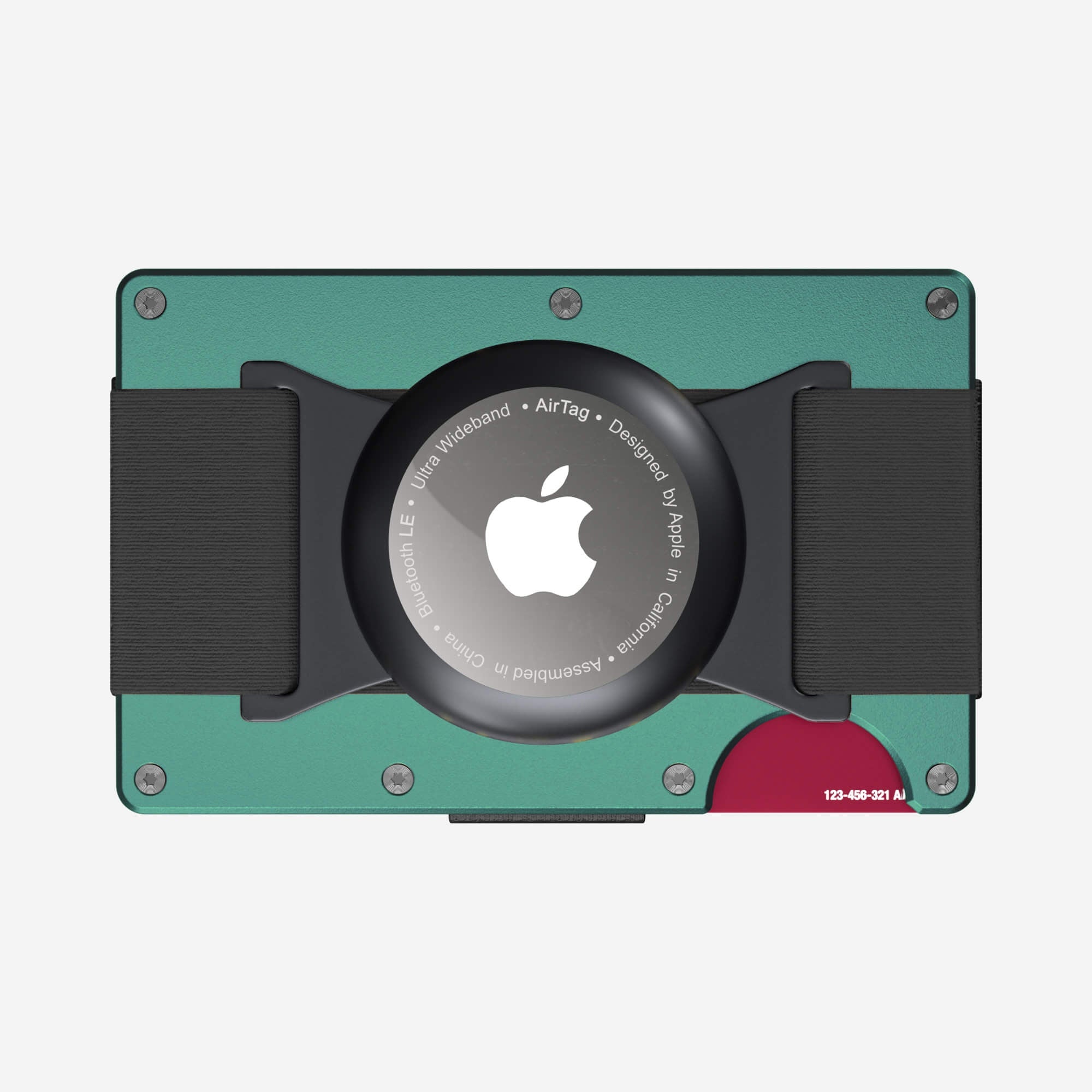 AirTag Cash Strap Wallet (Racing Green) Essential Bundle