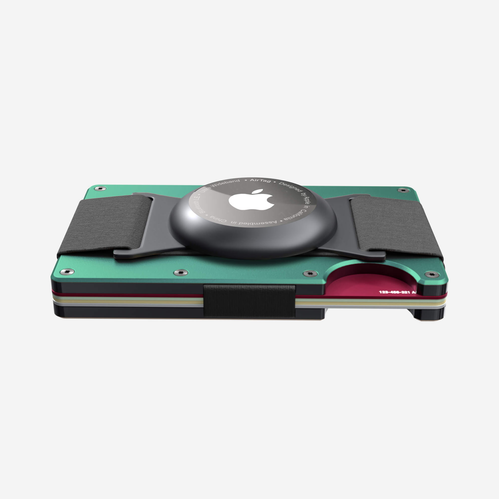 AirTag Cash Strap Wallet (Racing Green) Essential Bundle