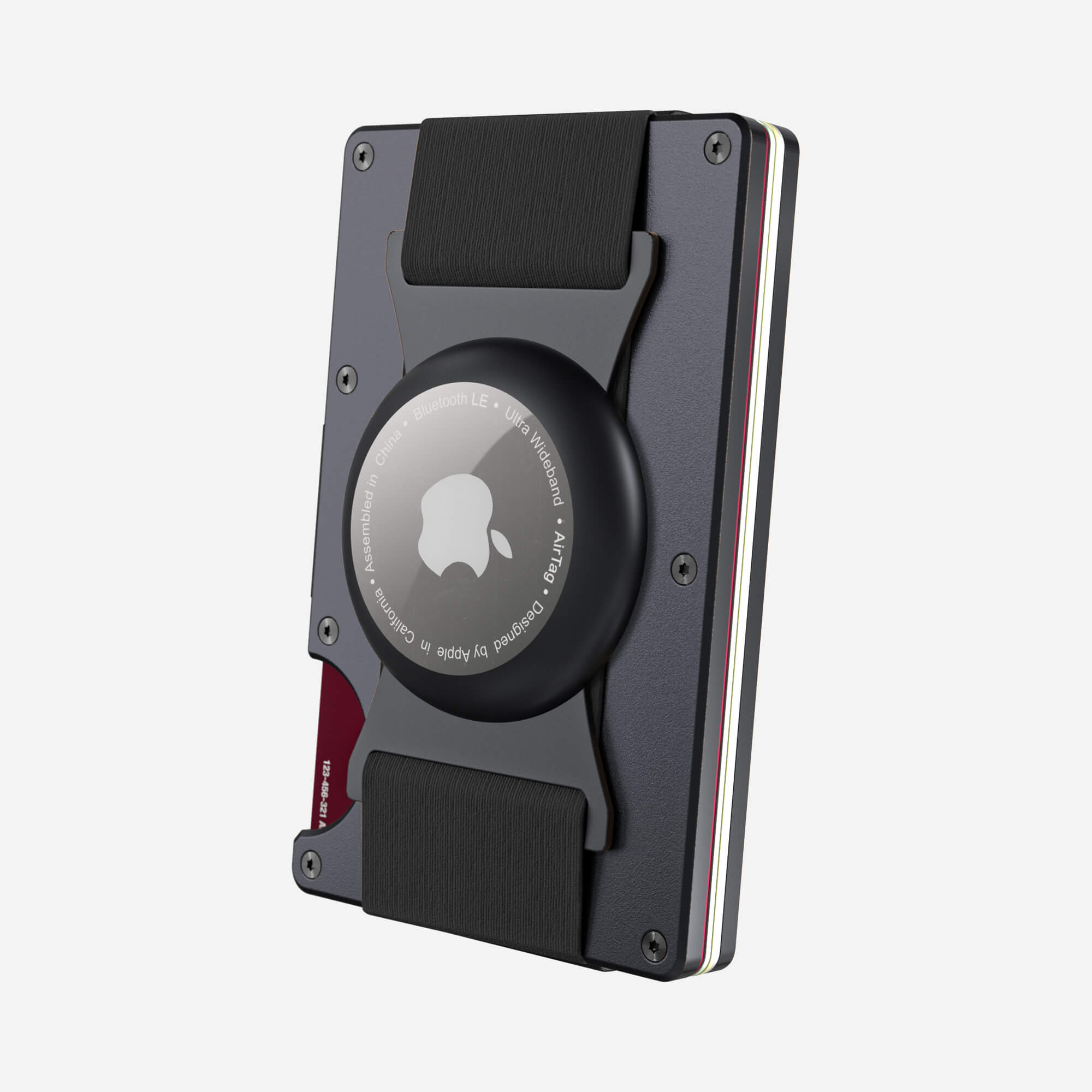 AirTag Cash Strap Wallet (Titan Gunmetal) Everyday Bundle