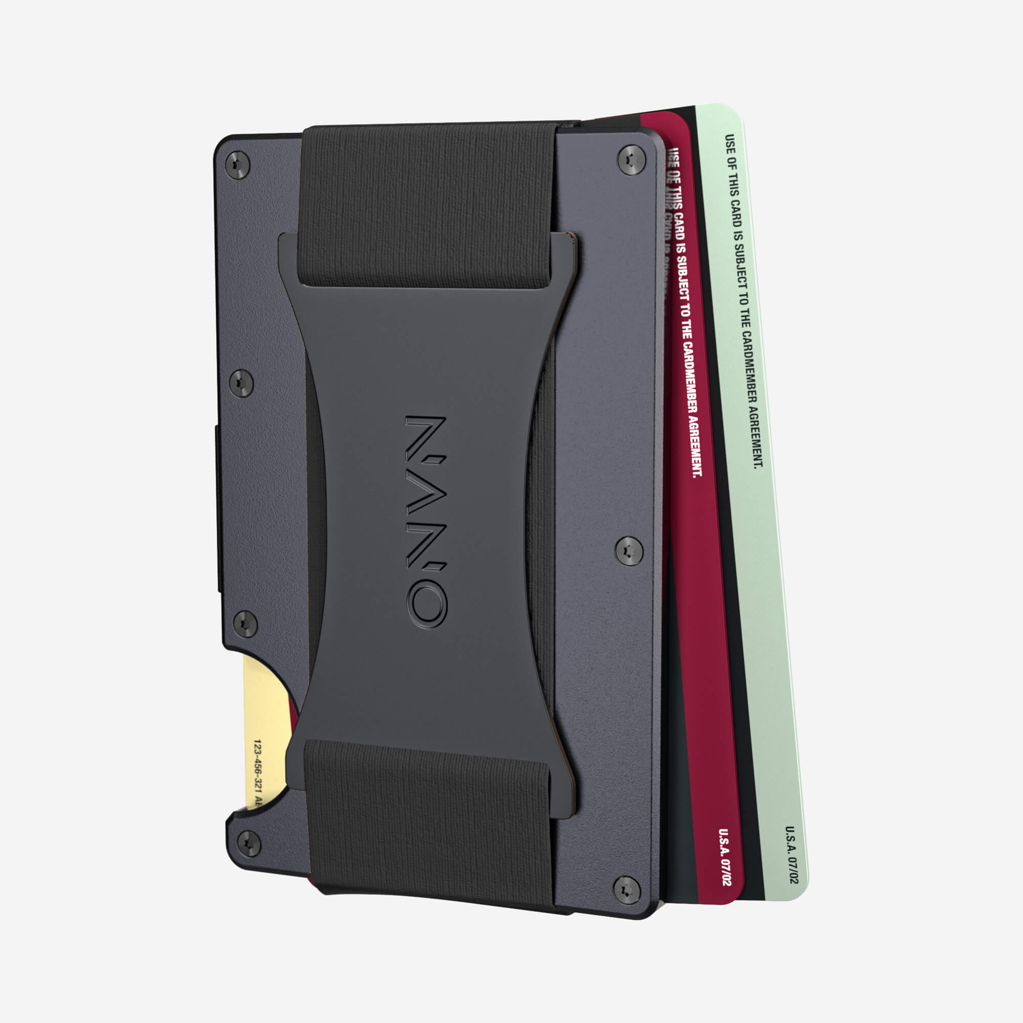 Personalised Cash Strap Wallet (Titan Gunmetal) Everyday Bundle