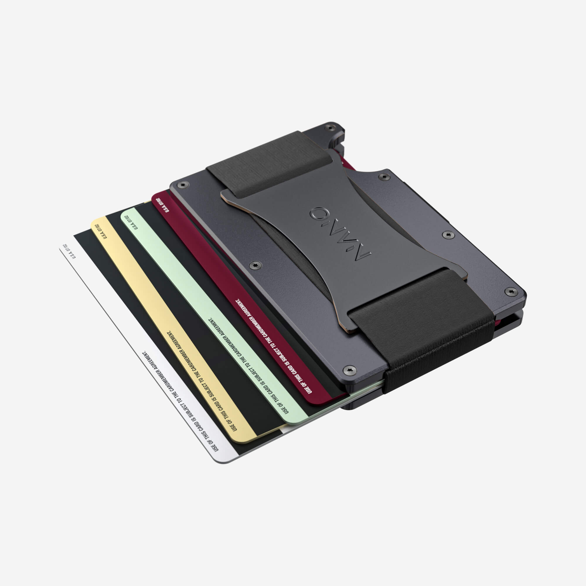 Personalised Cash Strap Wallet (Titan Gunmetal) Everyday Bundle